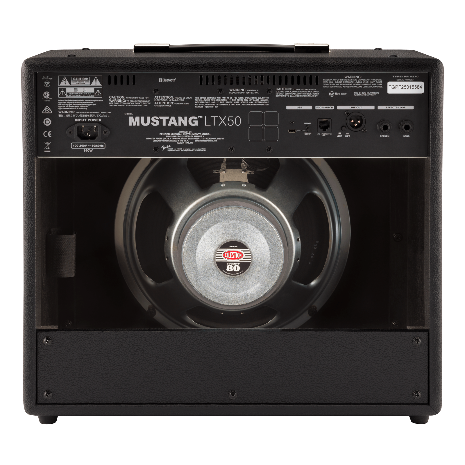 Fender Mustang® LTX50 50 Watt Modeling Combo Guitar Amp