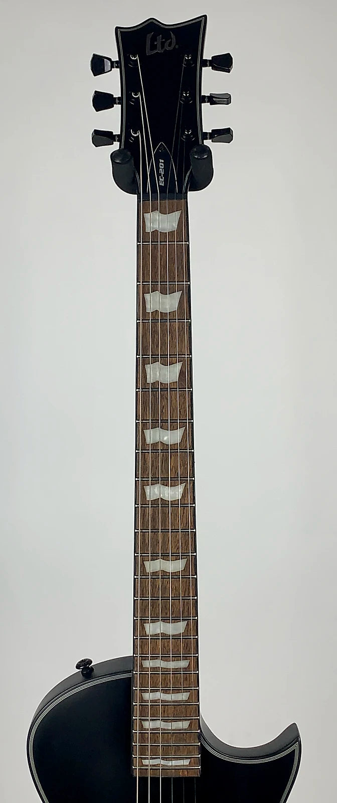 LTD EC-201 with Roasted Jatoba - Black Satin