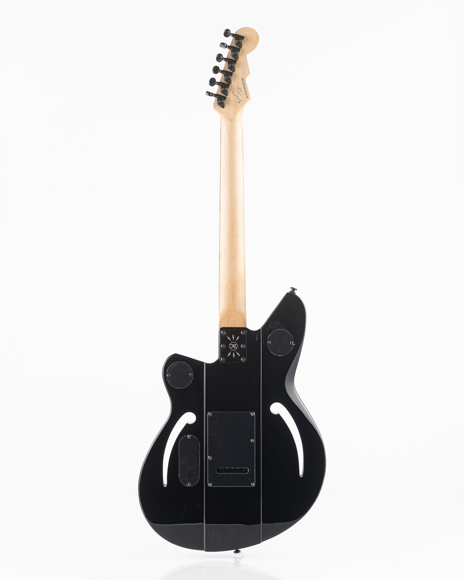 B-Stock Reverend Bolt-On Series Airsonic W Blackout Edition Electric Guitar - Midnight Black