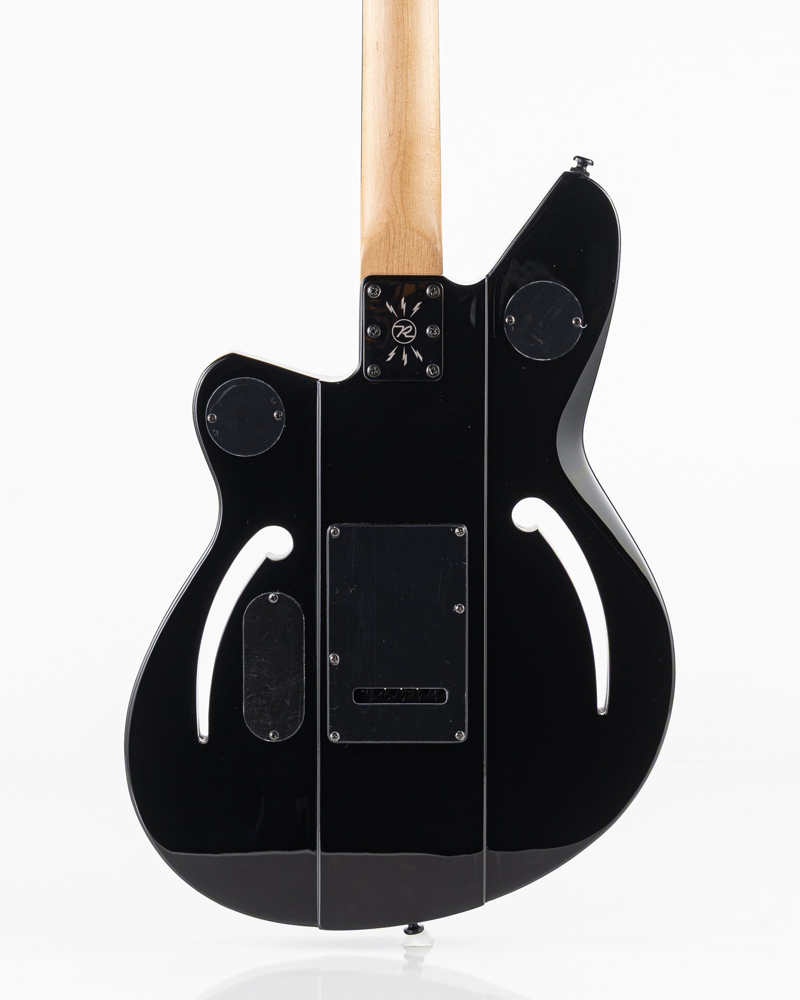 B-Stock Reverend Bolt-On Series Airsonic W Blackout Edition Electric Guitar - Midnight Black