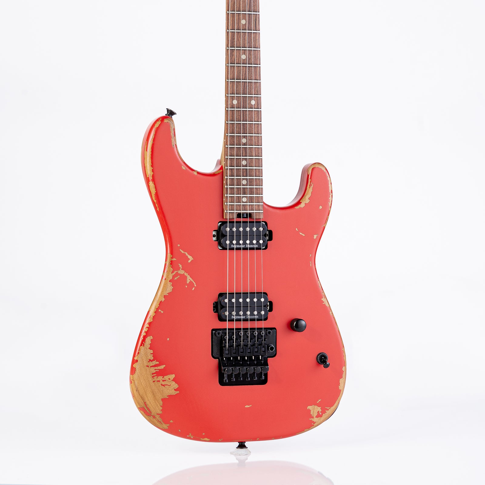 Charvel Pro-Mod Relic San Dimas Style 1 HH FR PF Electric Guitar - Weathered Orange
