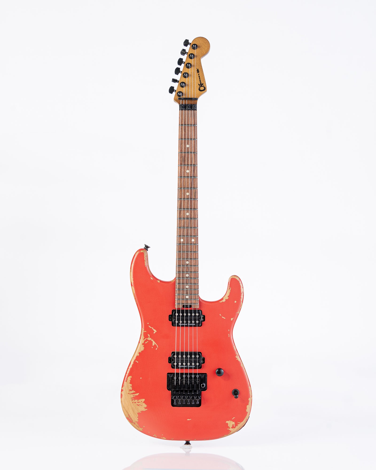 Charvel Pro-Mod Relic San Dimas Style 1 HH FR PF Electric Guitar - Weathered Orange