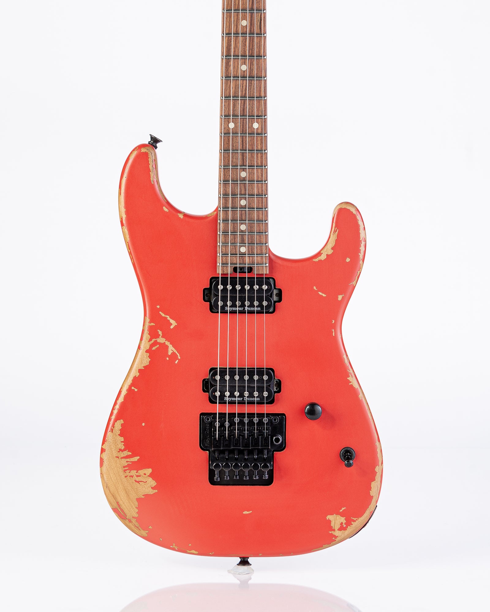 Charvel Pro-Mod Relic San Dimas Style 1 HH FR PF Electric Guitar - Weathered Orange