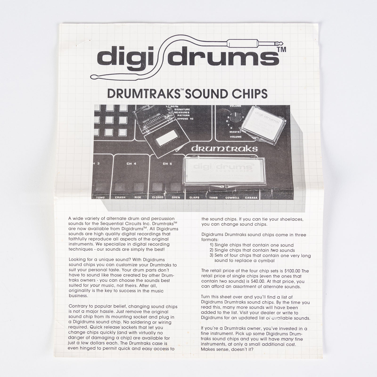 USED 1984 Sequential Circuits Drumtraks 12 Voice Drum Machine