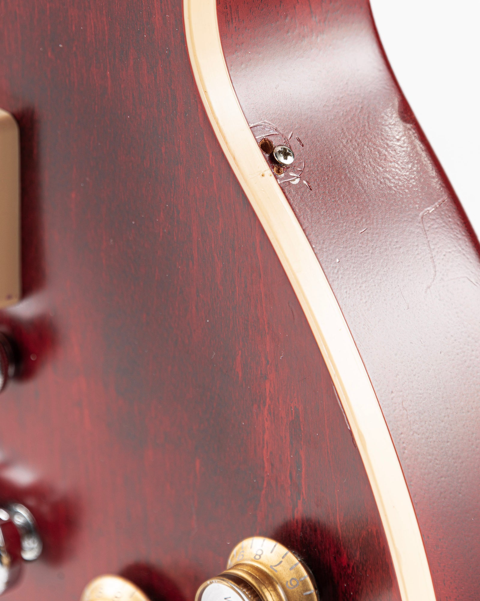 USED 2021 Gibson Les Paul Trad Pro V Electric Guitar - Satin Wine Red