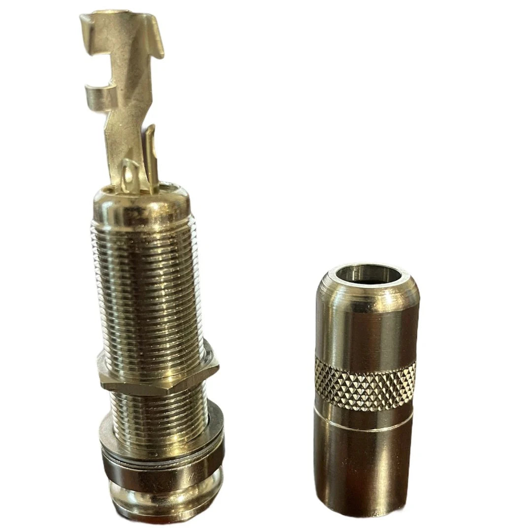 Allparts EP-4161-001 Switchcraft 3-conductor End Pin Jack - Nickel