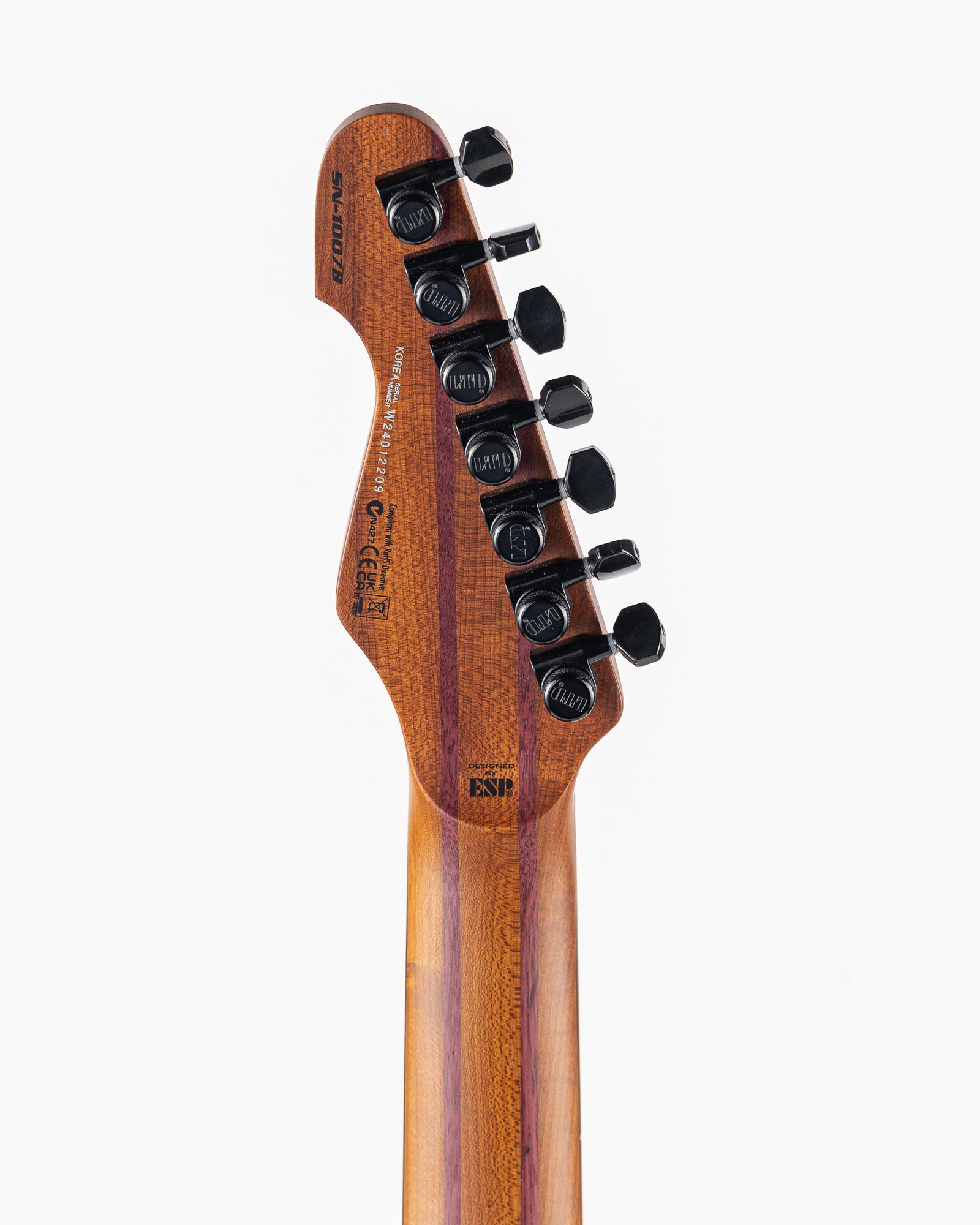 ESP LTD SN-1007 7-String Baritone Electric Guitar - Fire Blast