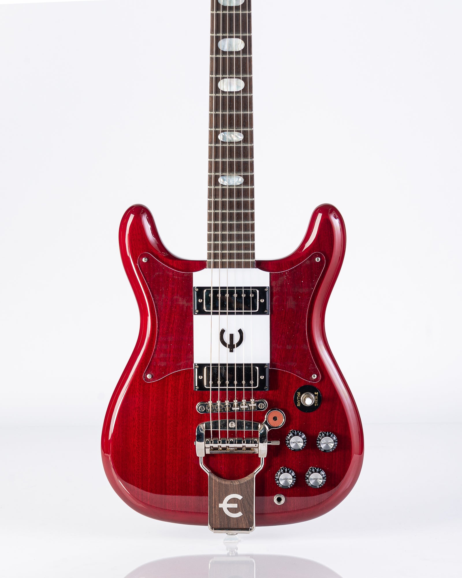 USED Epiphone 64' Reissue Crestwood Custom - Cherry with Hardshell Case