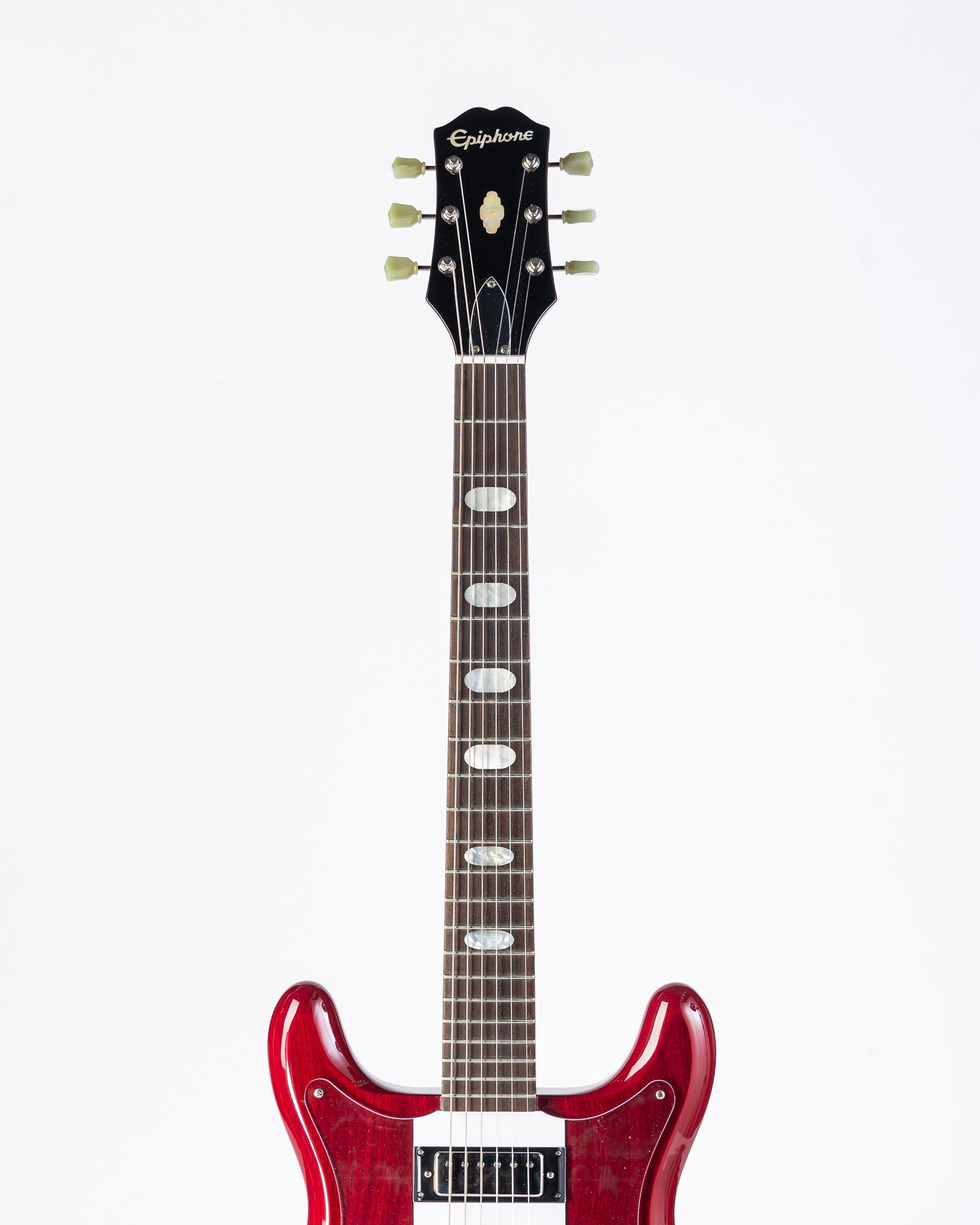 USED Epiphone 64' Reissue Crestwood Custom - Cherry with Hardshell Case