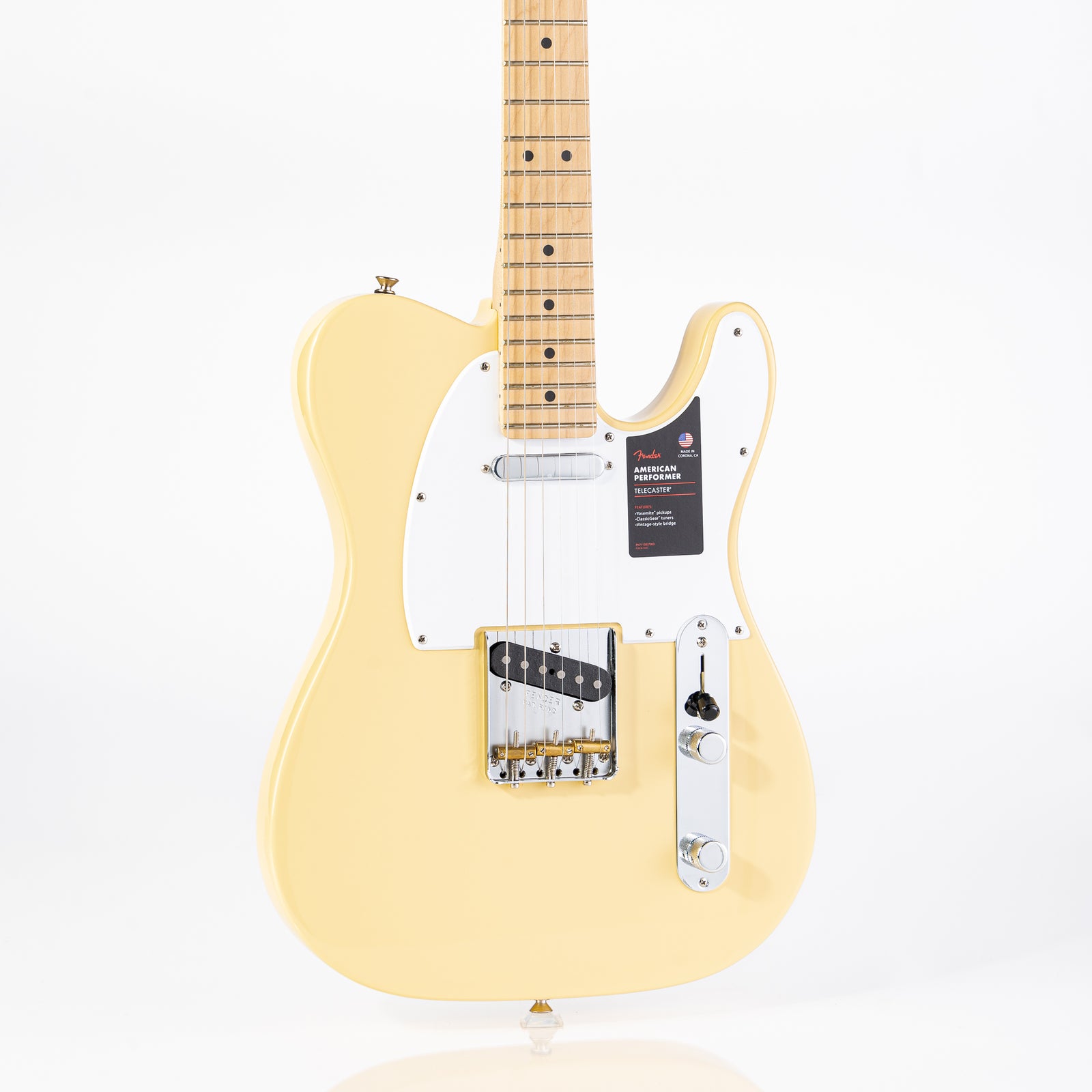 B-STOCK Fender American Performer Telecaster w/Maple Neck Electric Guitar- Vintage White