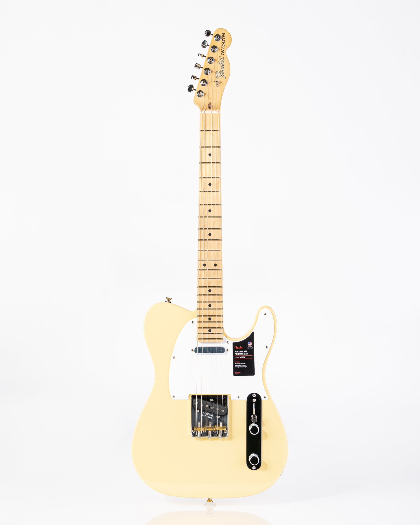 B-STOCK Fender American Performer Telecaster w/Maple Neck Electric Guitar- Vintage White
