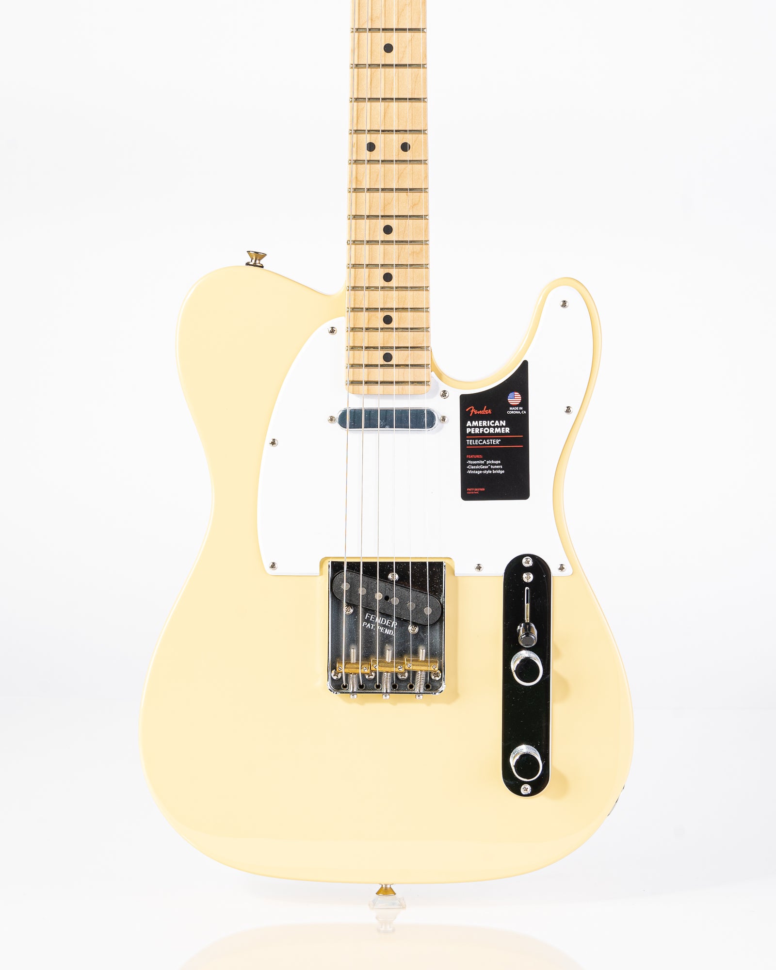 B-STOCK Fender American Performer Telecaster w/Maple Neck Electric Guitar- Vintage White