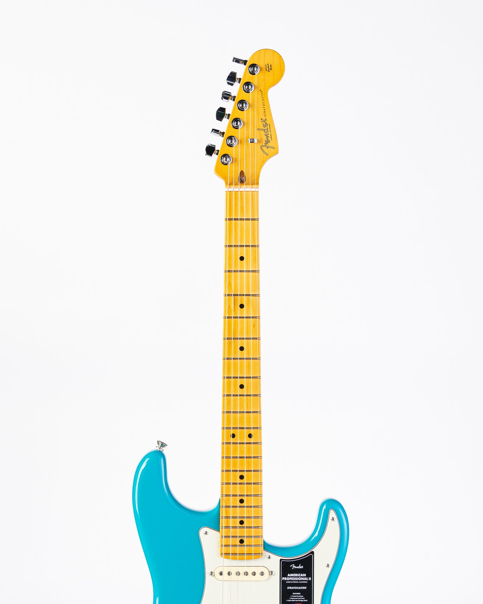 Fender American Professional II Stratocaster Maple Neck Electric Guitar- Miami Blue