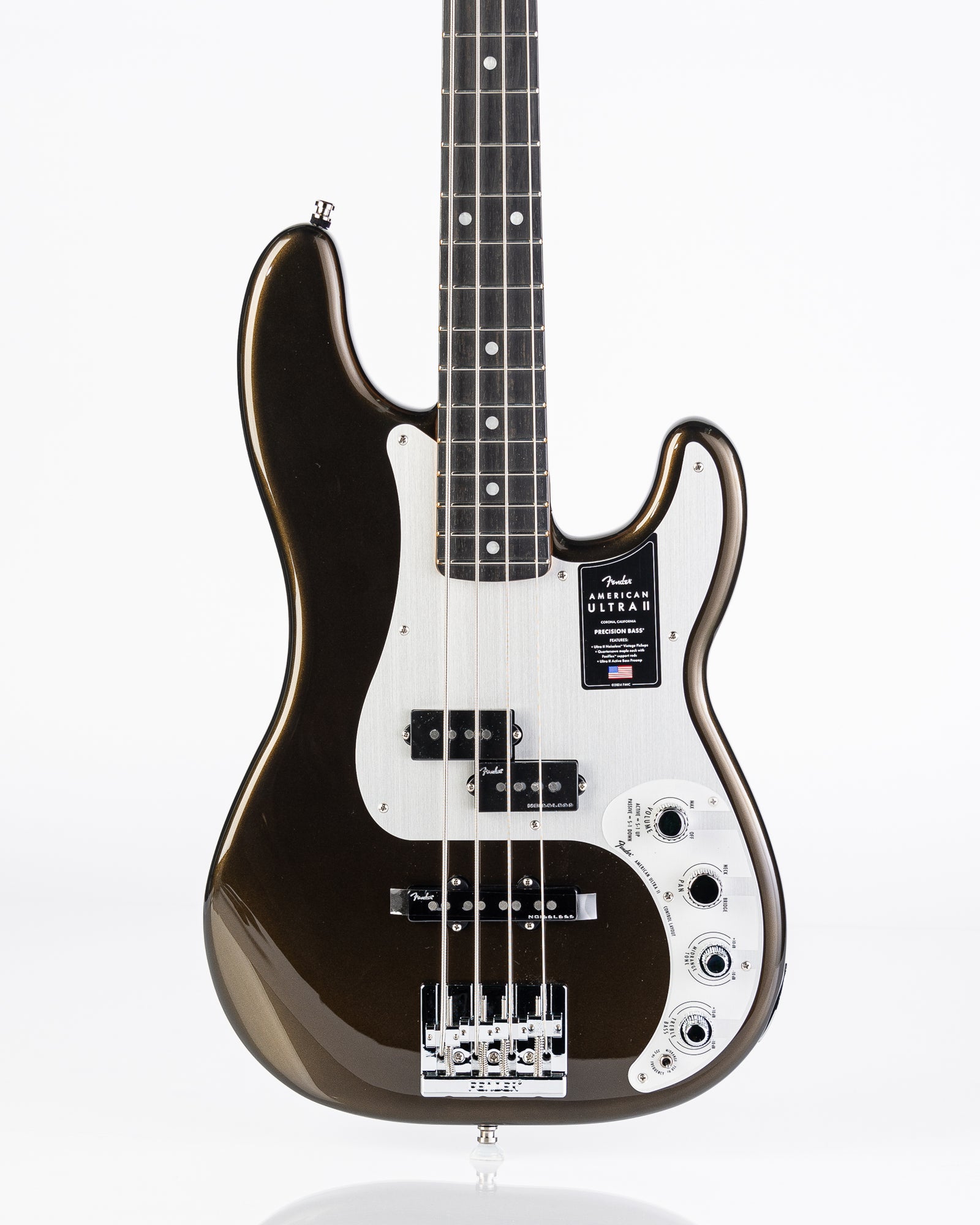 Fender American Ultra II Precision Bass - Texas Tea