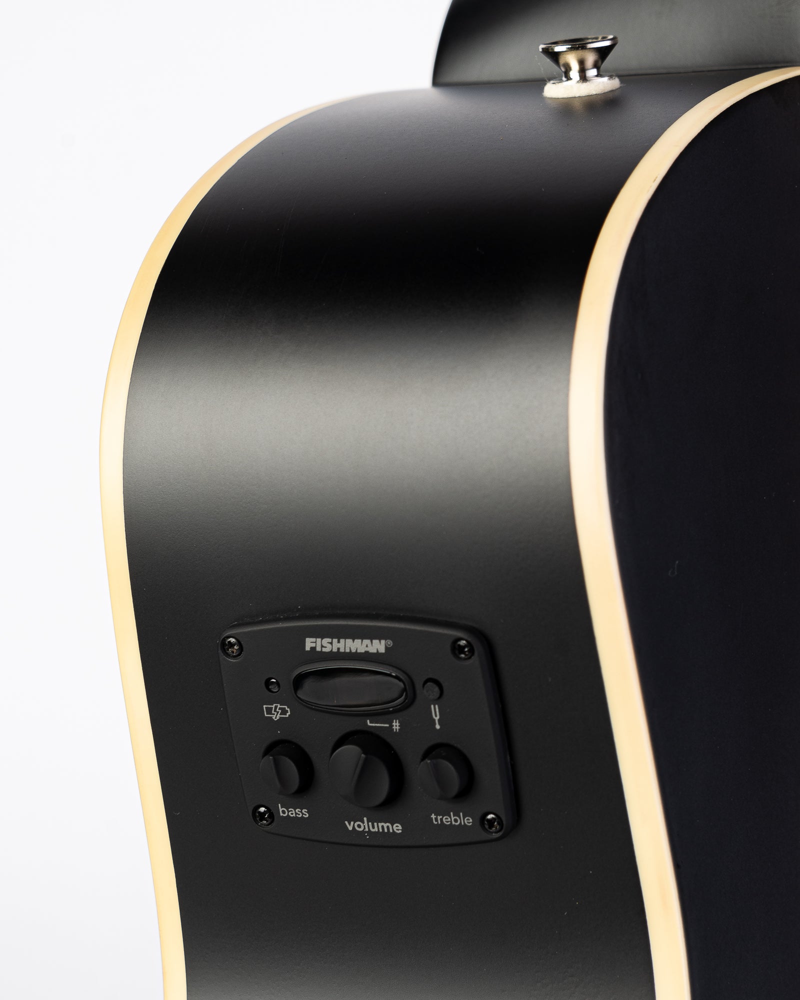 B-STOCK Fender Artist Series Joe Strummer Campfire Acoustic Electric Guitar with Walnut Fingerboard - Matte Black
