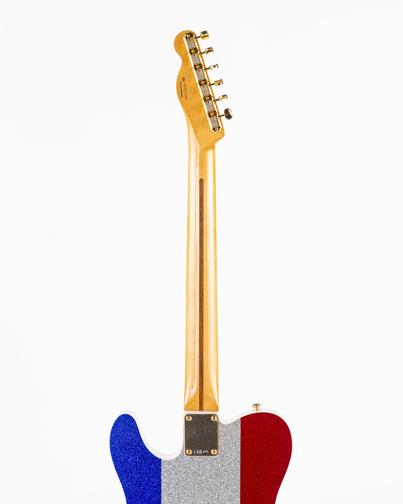 Fender Buck Owens Telecaster Electric Guitar - Red, Silver and Blue Sparkle