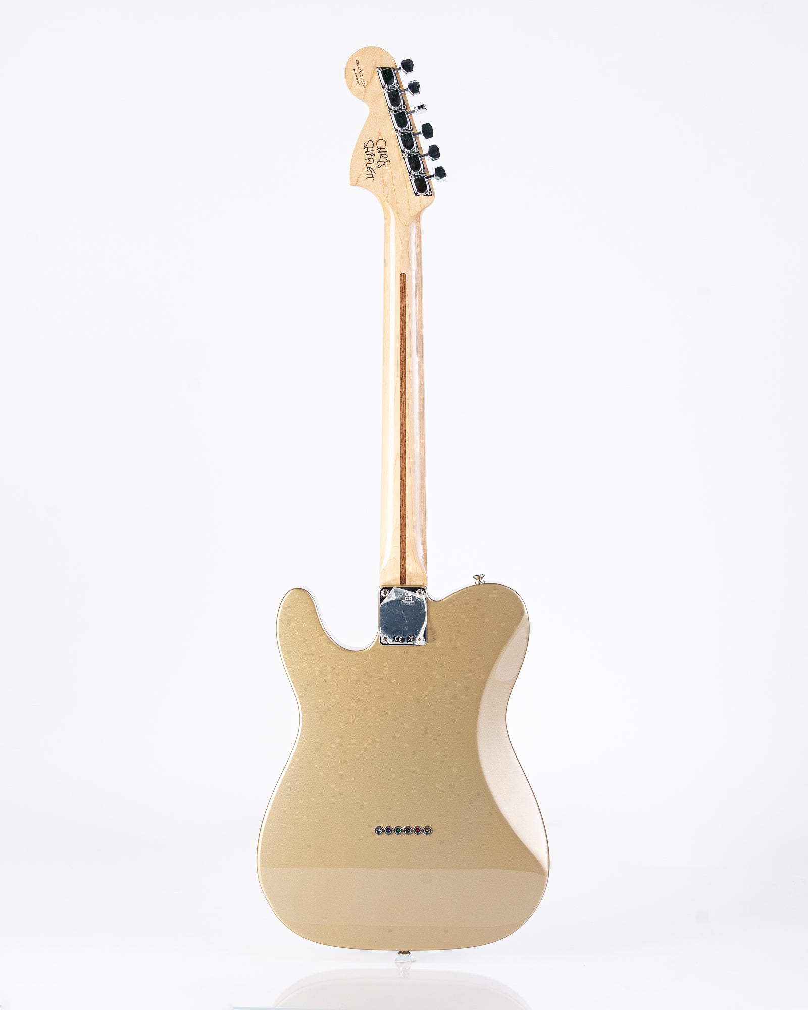 USED Fender Artist Series Chris Shiflett Telecaster Deluxe with Rosewood Fingerboard - Shoreline Gold