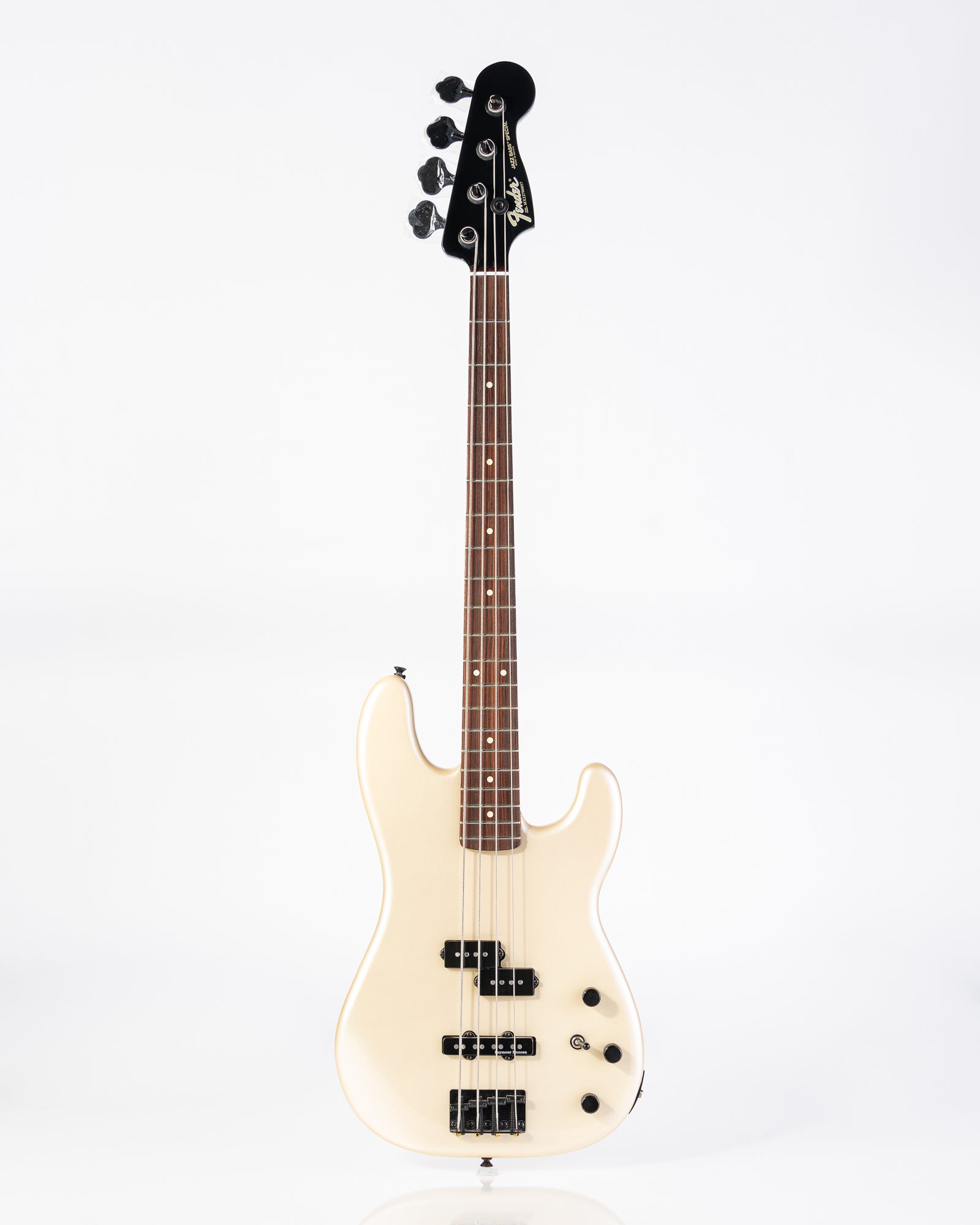 USED Fender Duff McKagan Signature Precision Bass - Pearl White