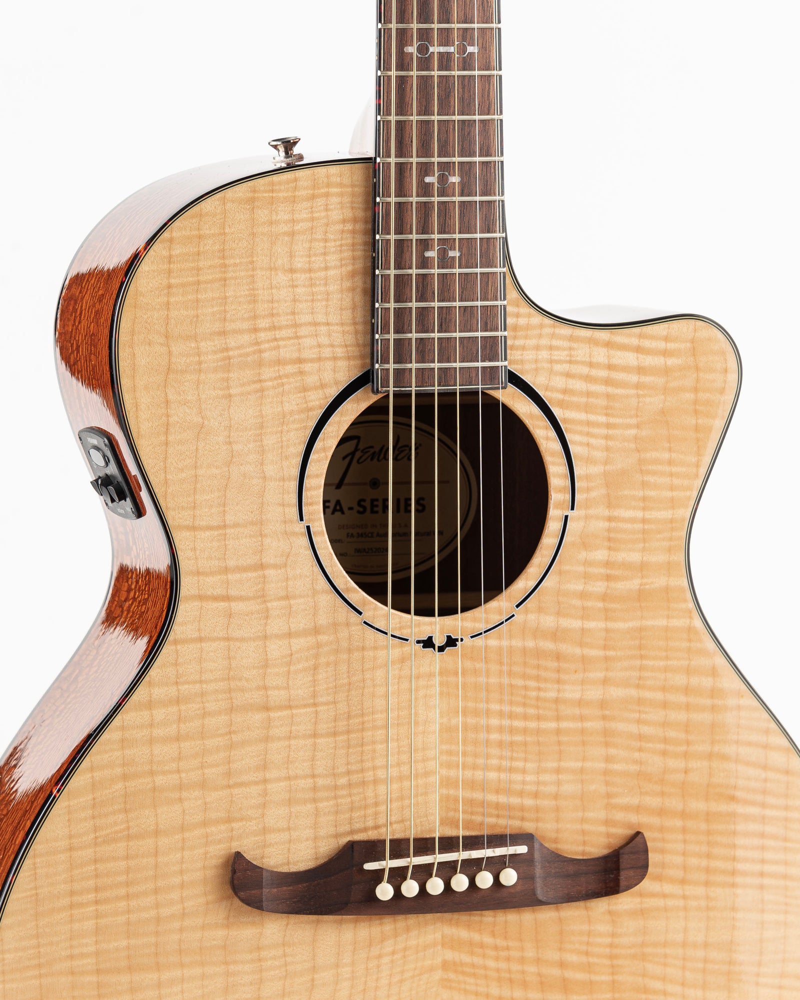 Fender FA-345CE Auditorium Acoustic Electric Guitar - Natural