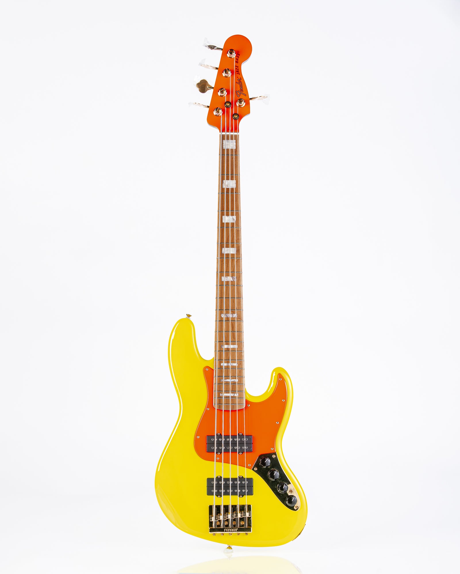 Fender MonoNeon Jazz Bass V Neon Yellow