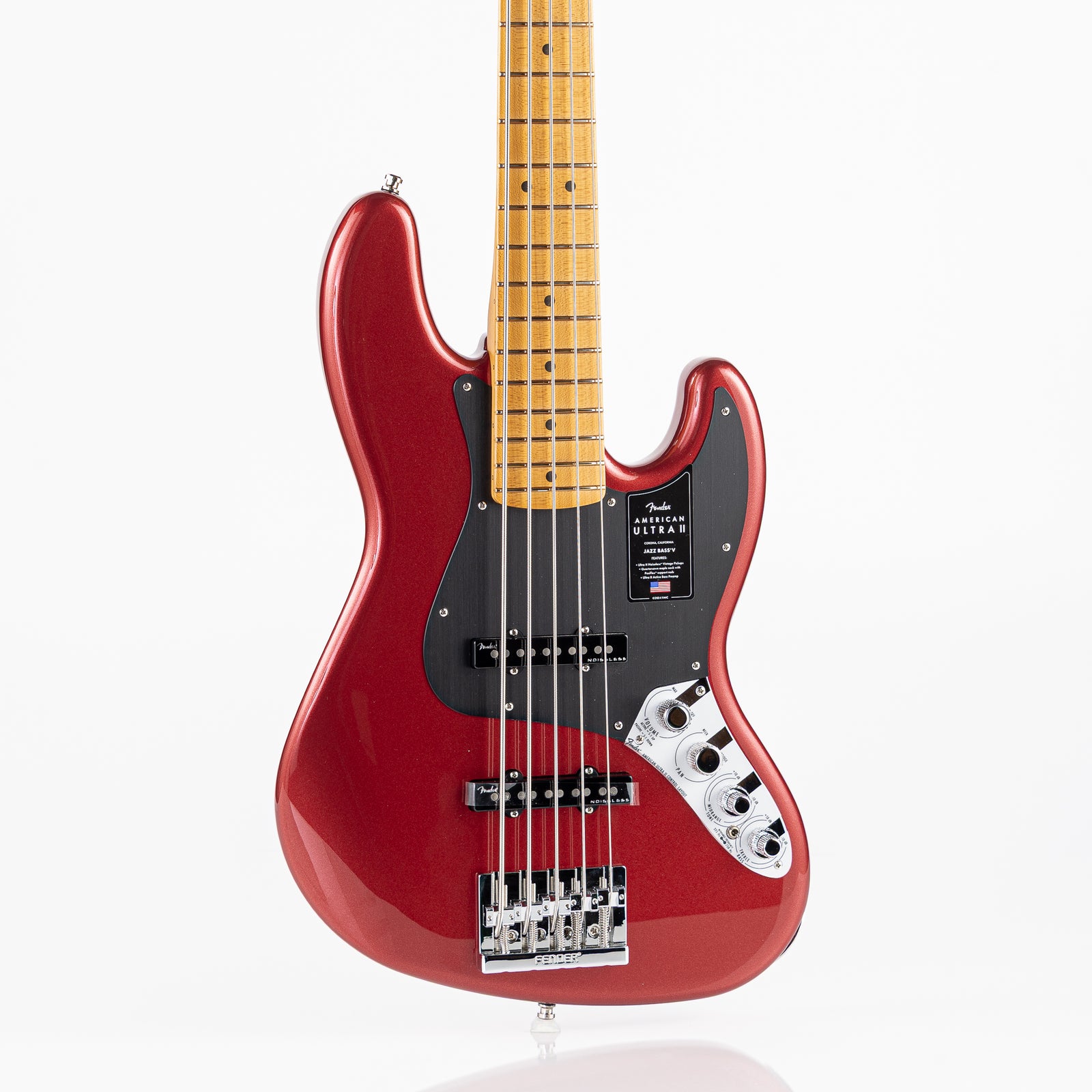 Fender American Ultra II Jazz Bass V - Sinister Red