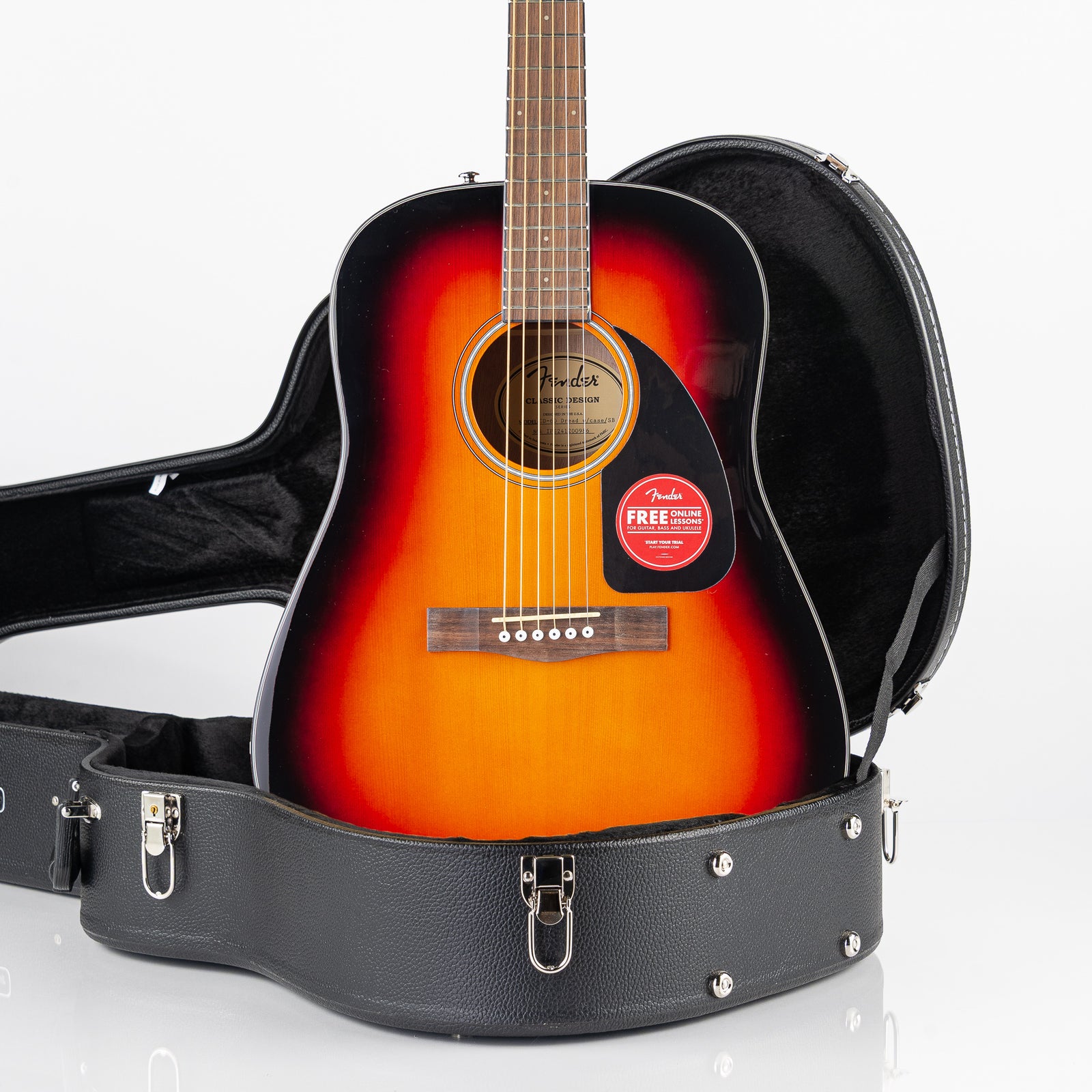 Fender CD-60 V3 Acoustic Guitar - Sunburst W/Hardshell Case