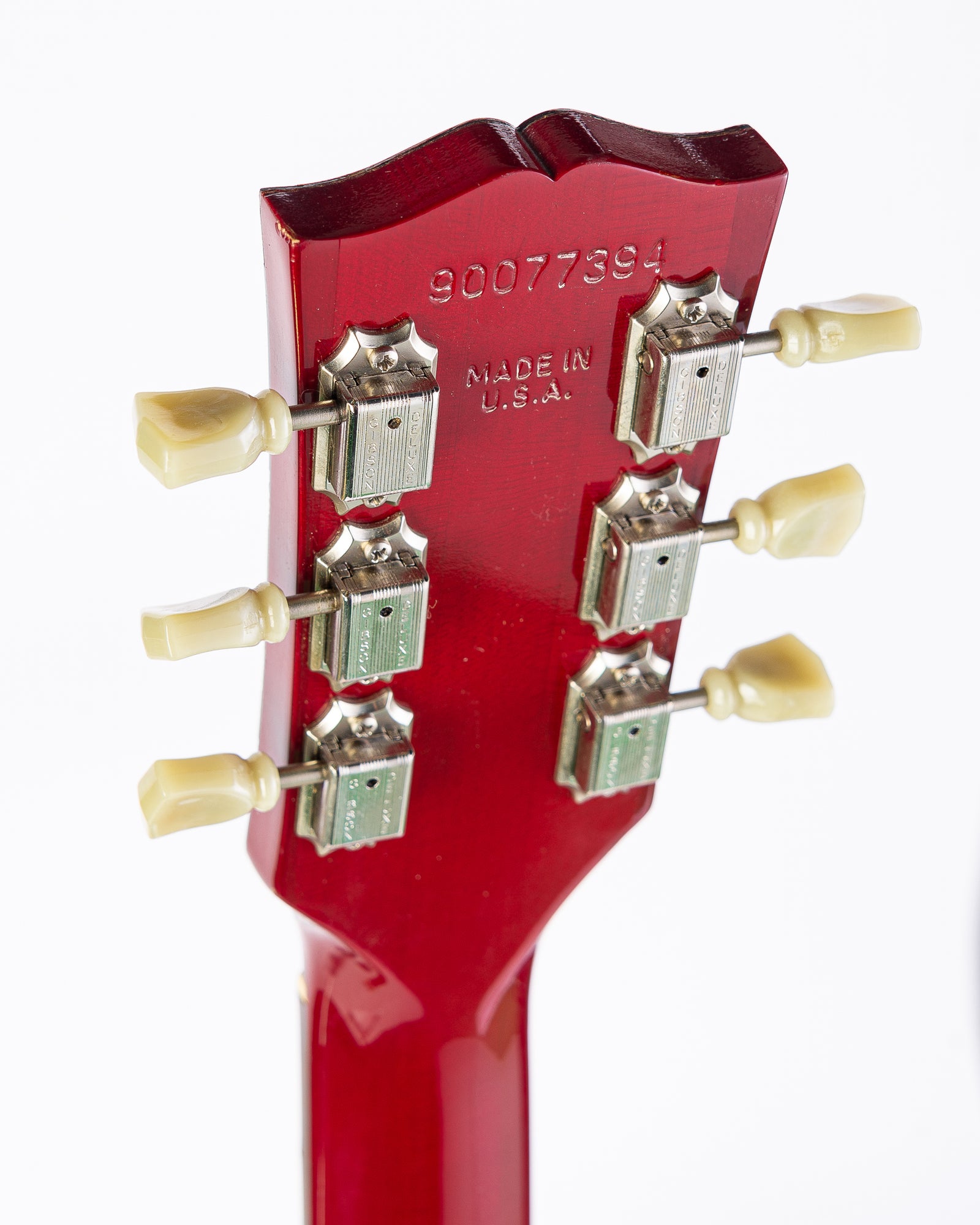 USED Gibson ES-135 Semi-hollow Electric Guitar with Bigsby Tremolo 1997- Transparent Cherry Red with HSC