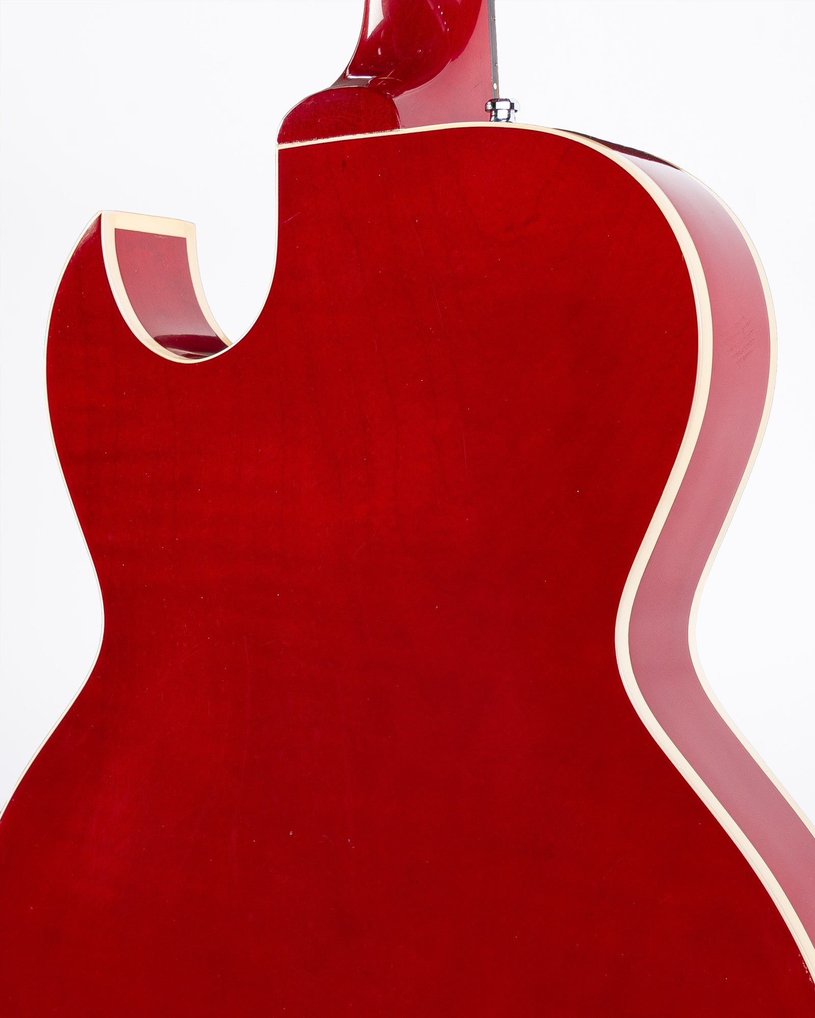 USED Gibson ES-135 Semi-hollow Electric Guitar with Bigsby Tremolo 1997- Transparent Cherry Red with HSC