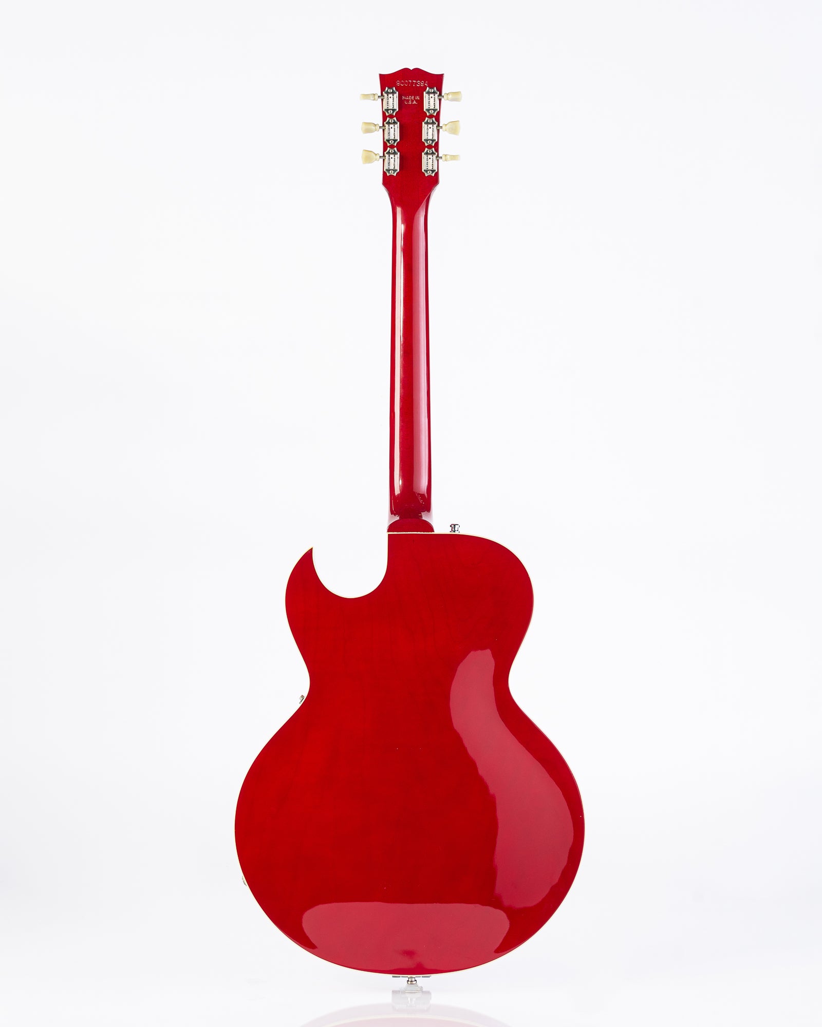 USED Gibson ES-135 Semi-hollow Electric Guitar with Bigsby Tremolo 1997- Transparent Cherry Red with HSC