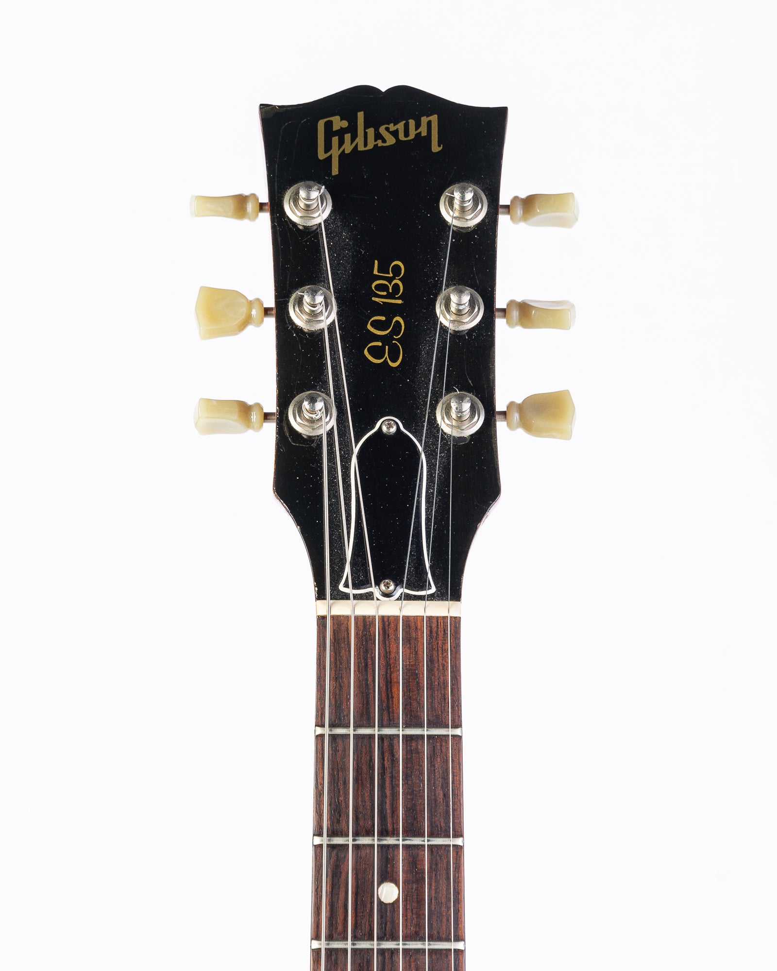 USED Gibson ES-135 Semi-hollow Electric Guitar with Bigsby Tremolo 1997- Transparent Cherry Red with HSC