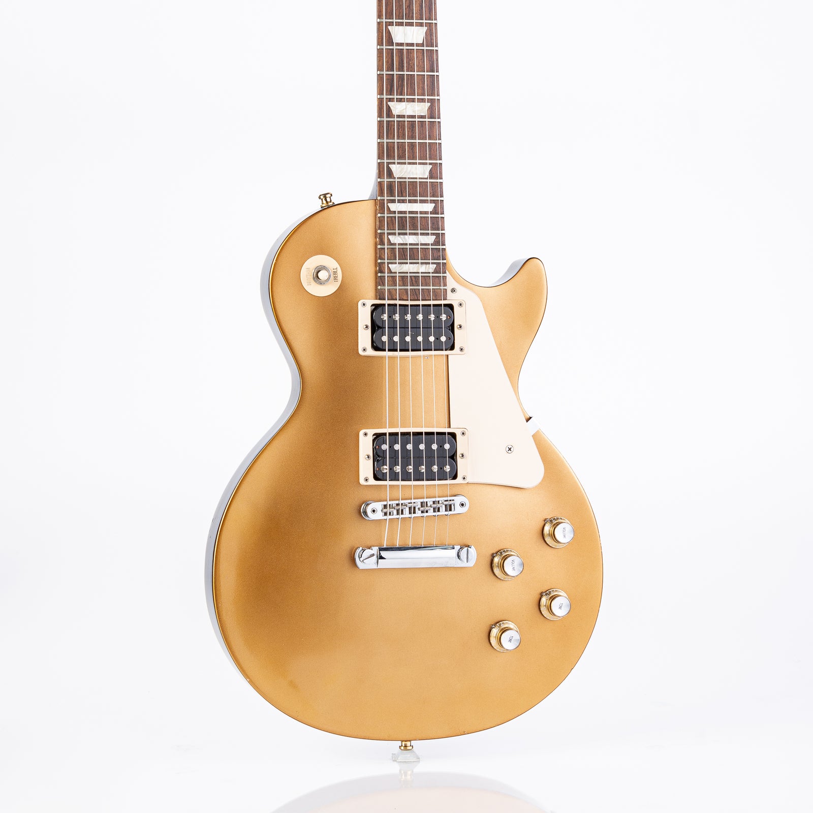 USED Gibson Les Paul Studio '50s Tribute 2016 Traditional - Satin Gold Top w/ Molded Coffin Case