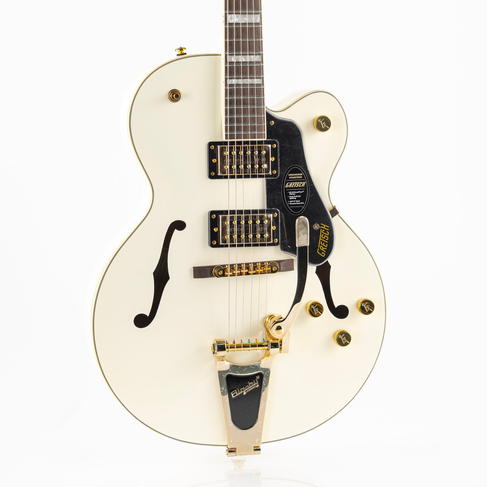 Gretsch G2420TG Streamliner Hollowbody with Bigsby Electric Guitar - Vintage White