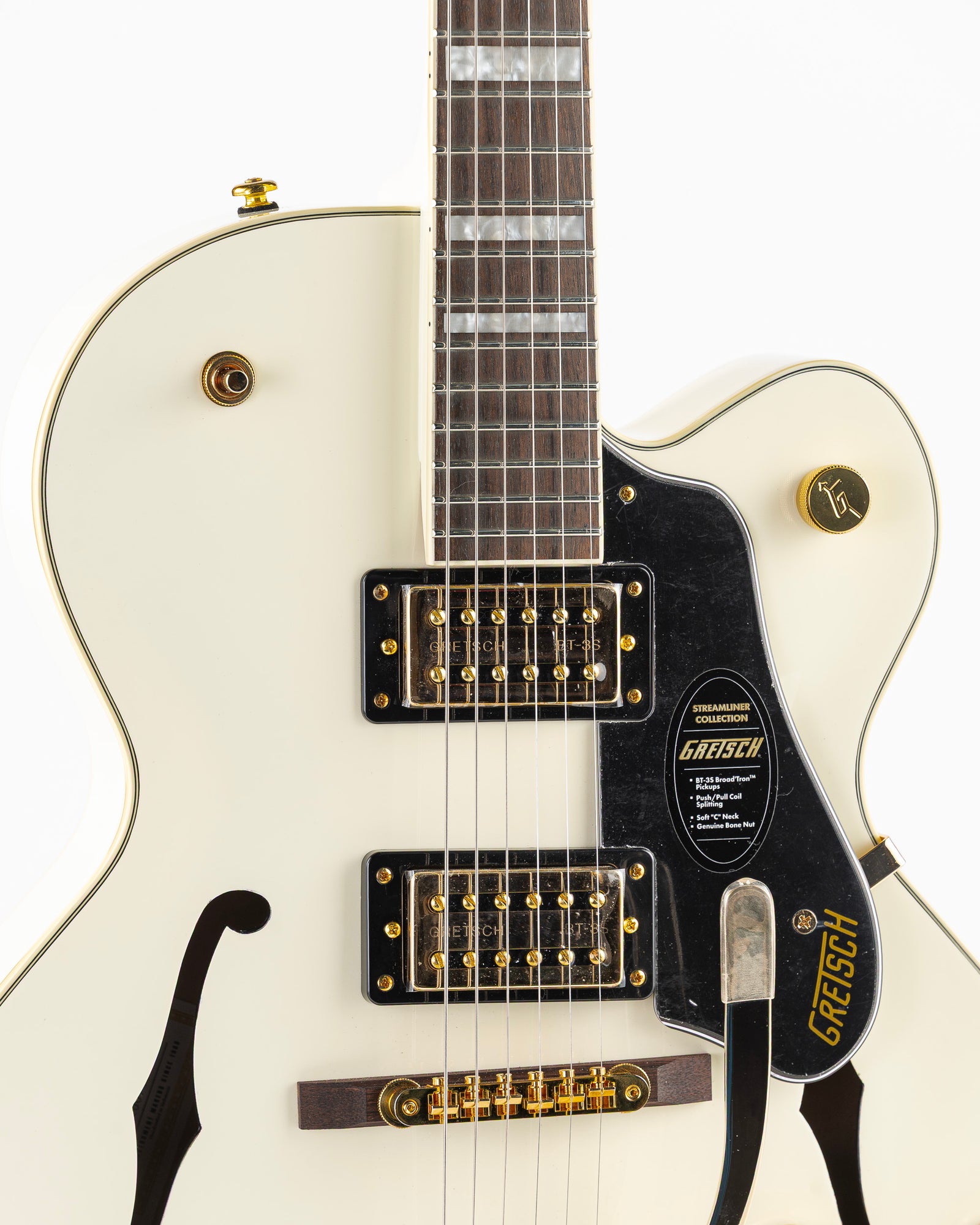 Gretsch G2420TG Streamliner Hollowbody with Bigsby Electric Guitar - Vintage White