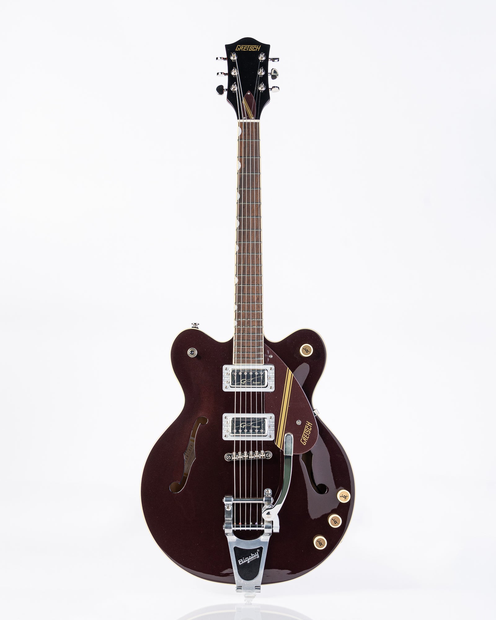USED Gretsch G2604T Limited Edition Streamliner Rally II Centerblock Electric Guitar - Two-Tone Oxblood/Walnut Stain