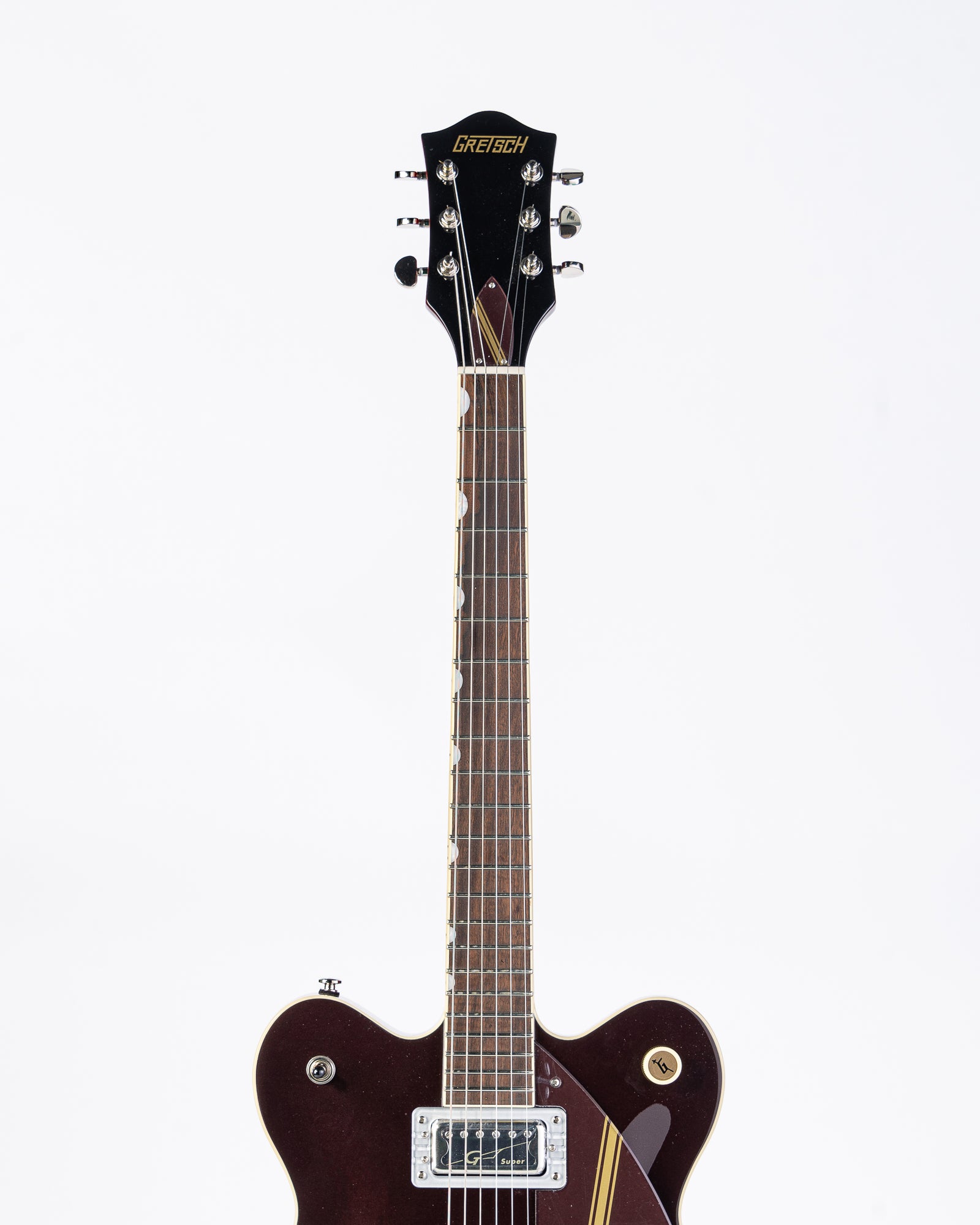 USED Gretsch G2604T Limited Edition Streamliner Rally II Centerblock Electric Guitar - Two-Tone Oxblood/Walnut Stain