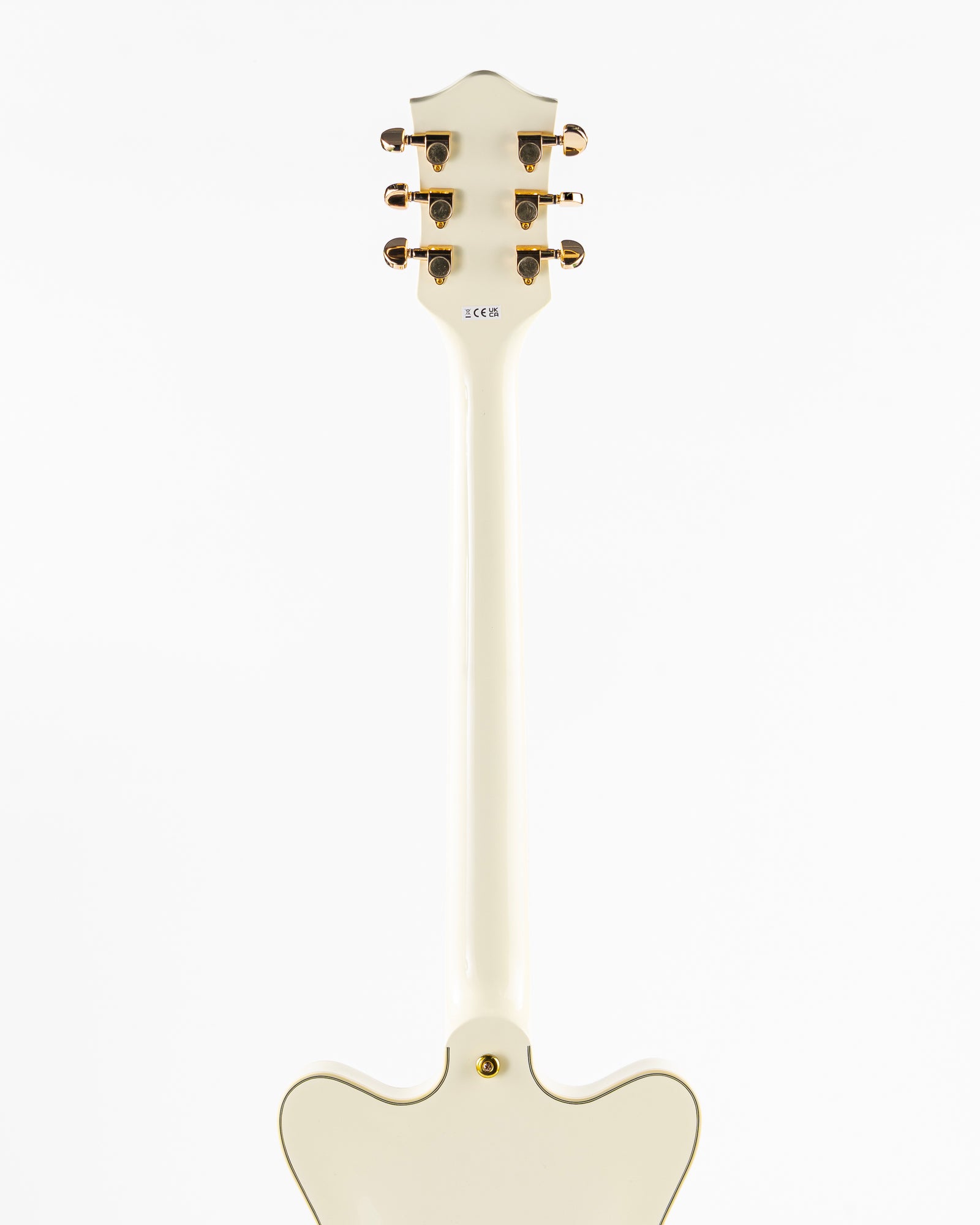 Gretsch G2655TG Streamliner Center Block Jr. Double-Cut with Bigsby Electric Guitar - Vintage White