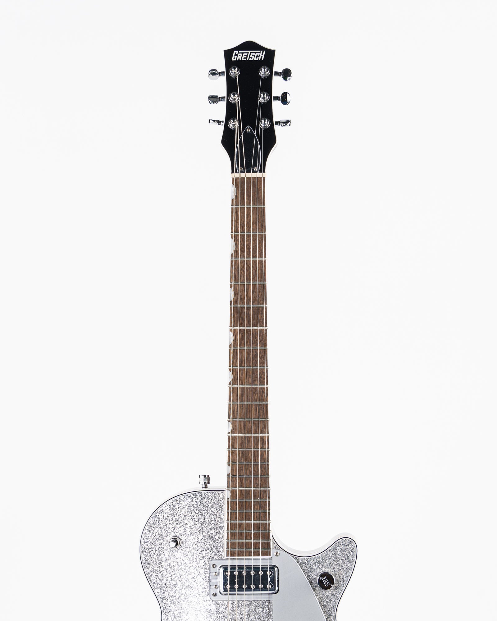 Gretsch G5230T Electromatic Sparkle Jet FT Single-Cut with Bigsby Electric Guitar - Silver Sparkle