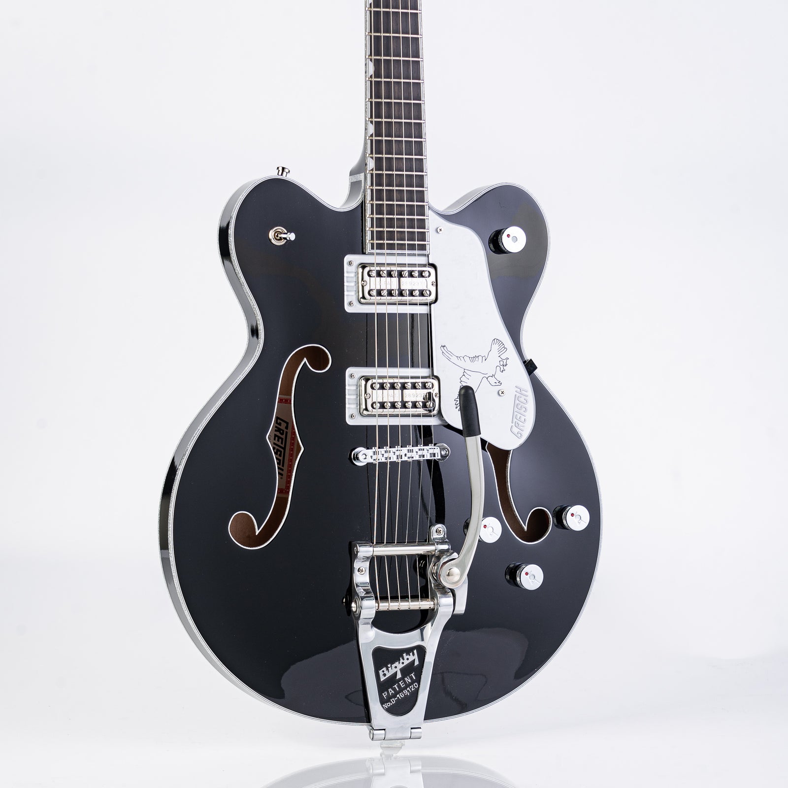 Gretsch G6636TSL Players Edition Silver Falcon Center Block Double-Cut Electric Guitar - Black