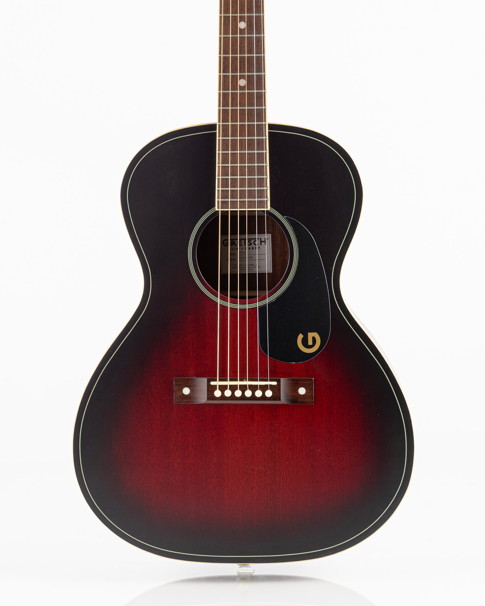 Gretsch Jim Dandy Concert Acoustic Guitar - Deep Cherry Burst