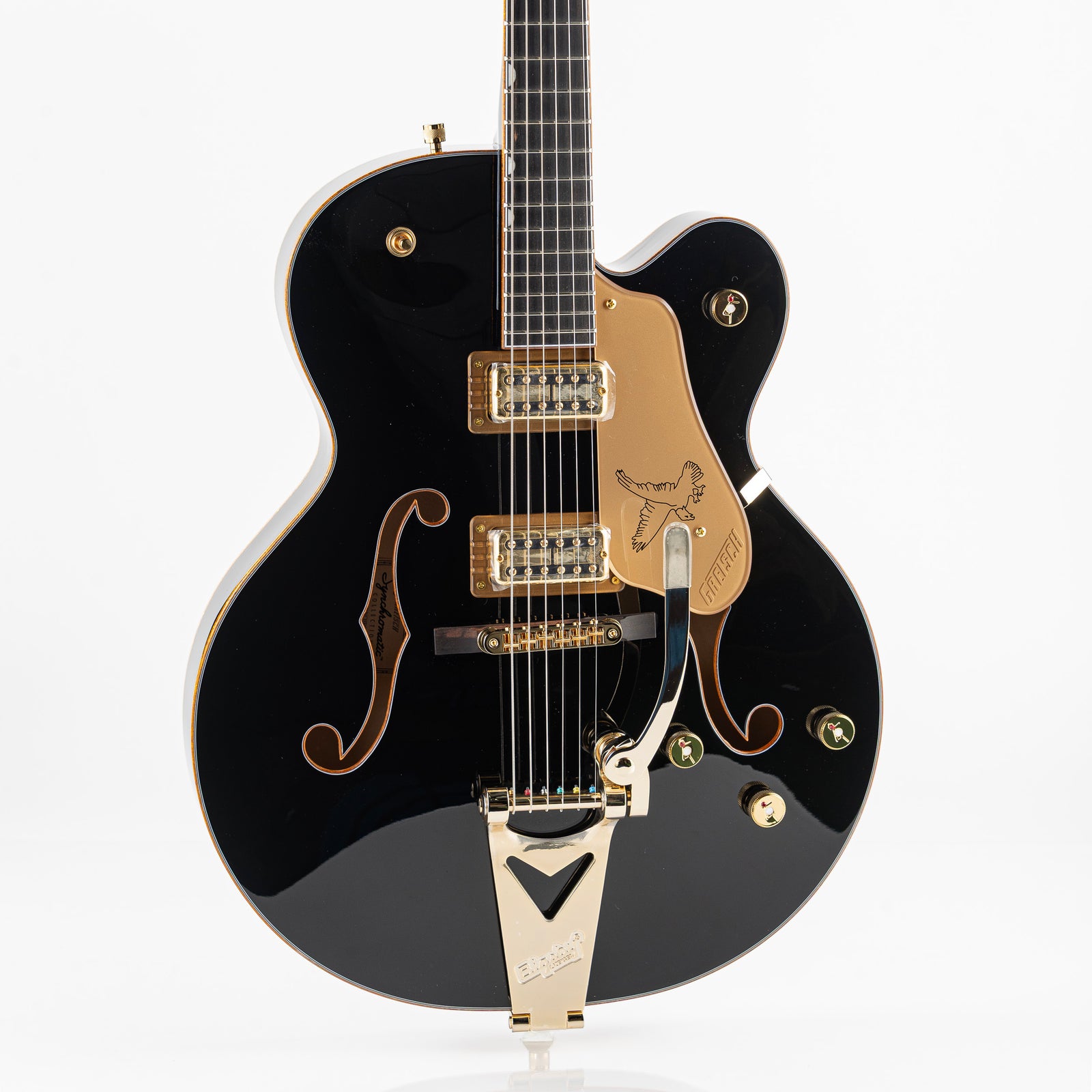Gretsch Sychromatic Falcon Hollow-Body Single Cut with Bigsby Electric Guitar - Black