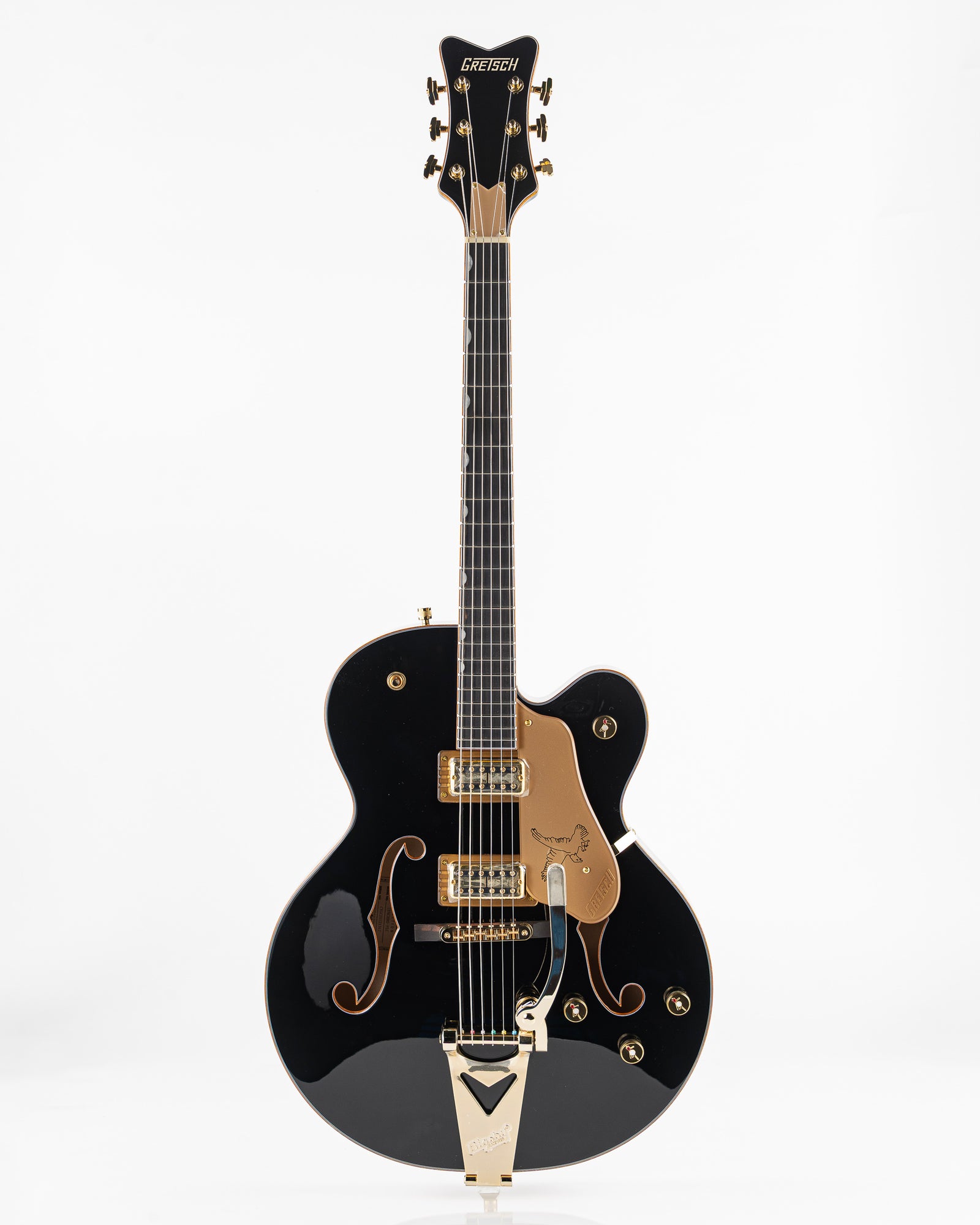 Gretsch Sychromatic Falcon Hollow-Body Single Cut with Bigsby Electric Guitar - Black