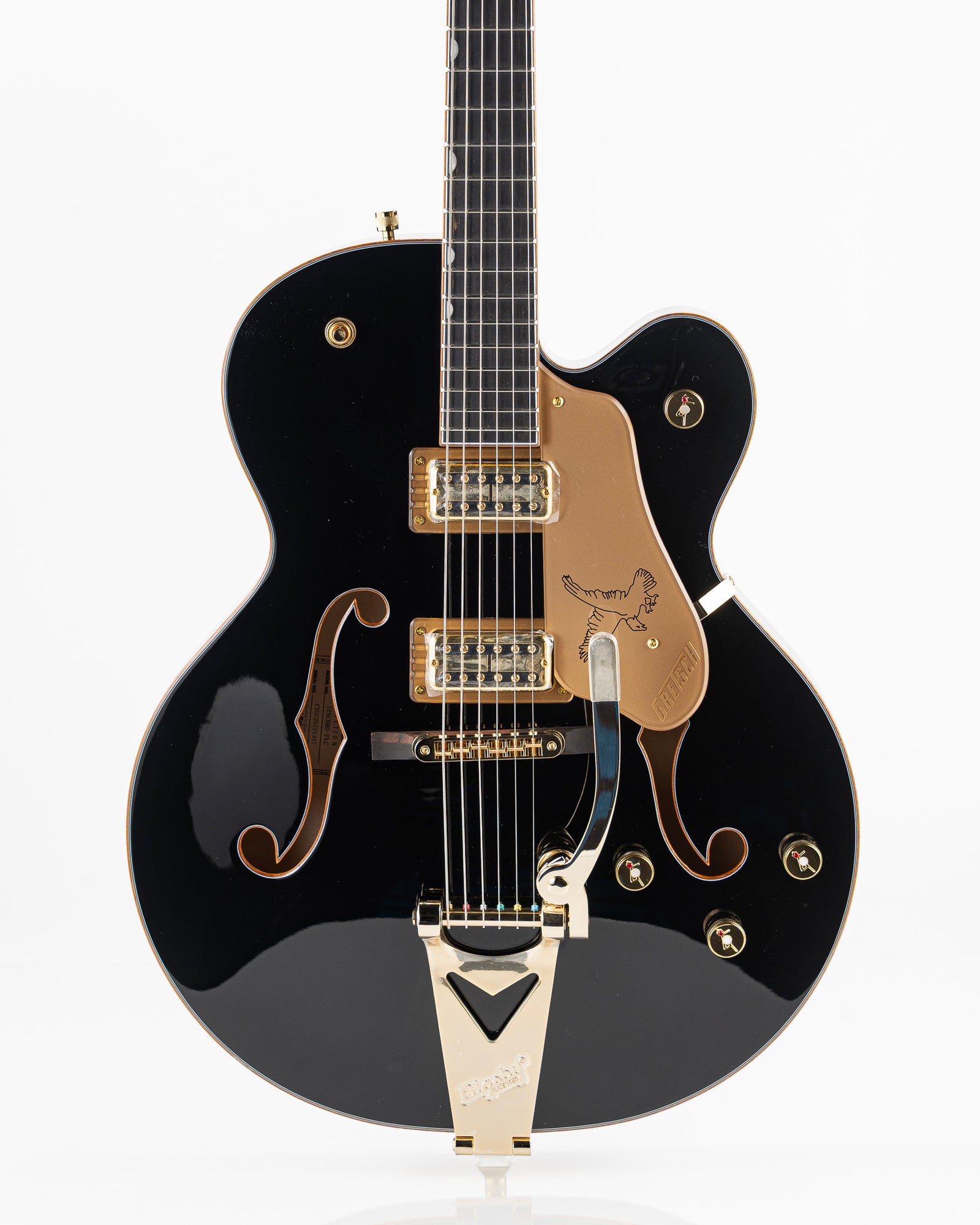 Gretsch Sychromatic Falcon Hollow-Body Single Cut with Bigsby Electric Guitar - Black