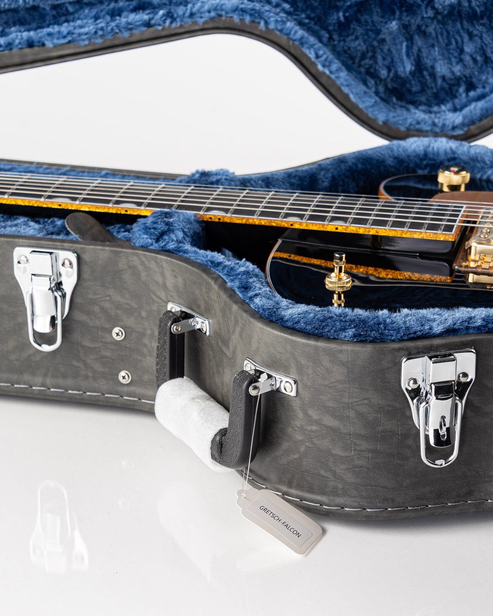 Gretsch Sychromatic Falcon Hollow-Body Single Cut with Bigsby Electric Guitar - Black