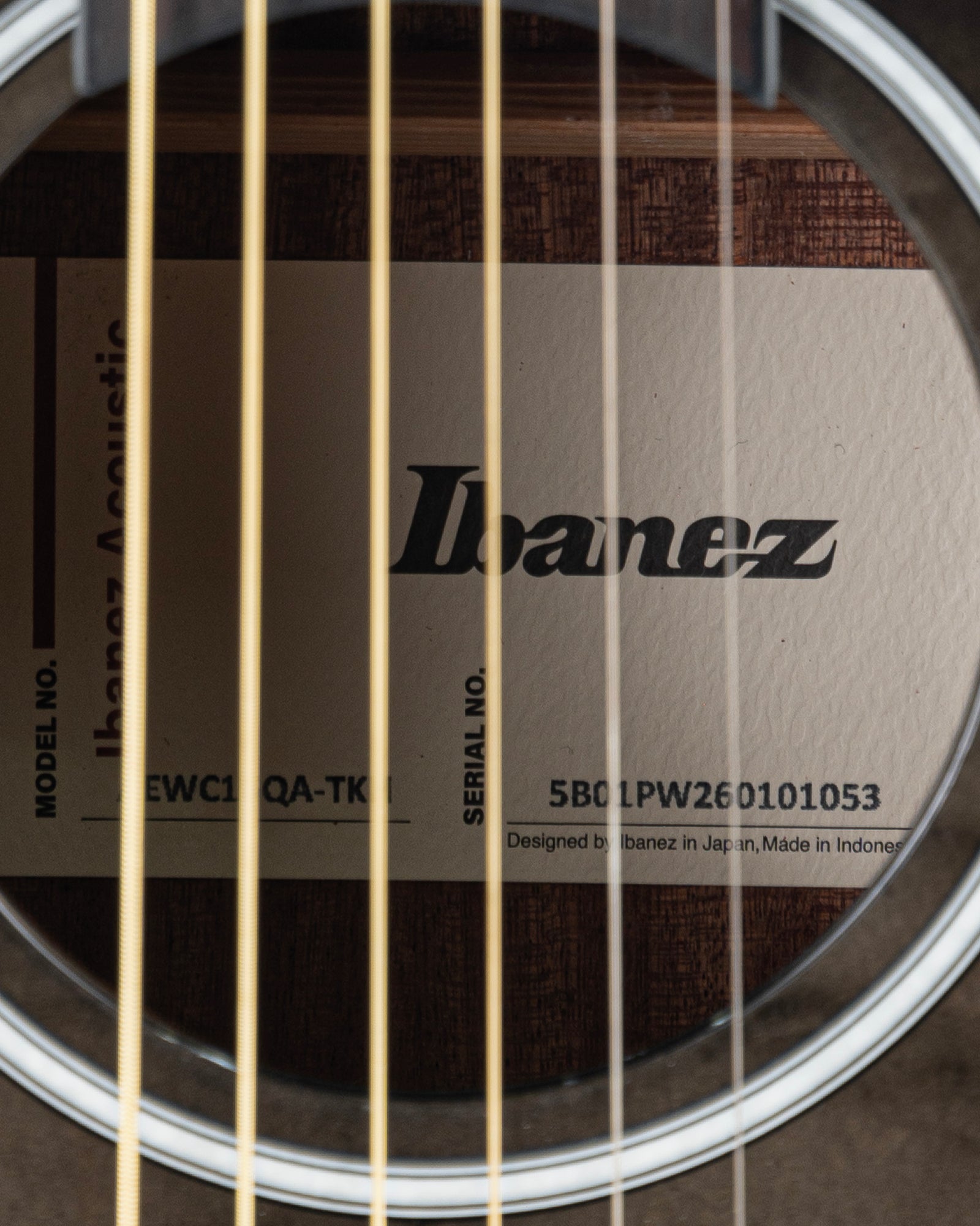 Ibanez AEWC16Q Acoustic Electric Guitar - Transparent Black Sunburst