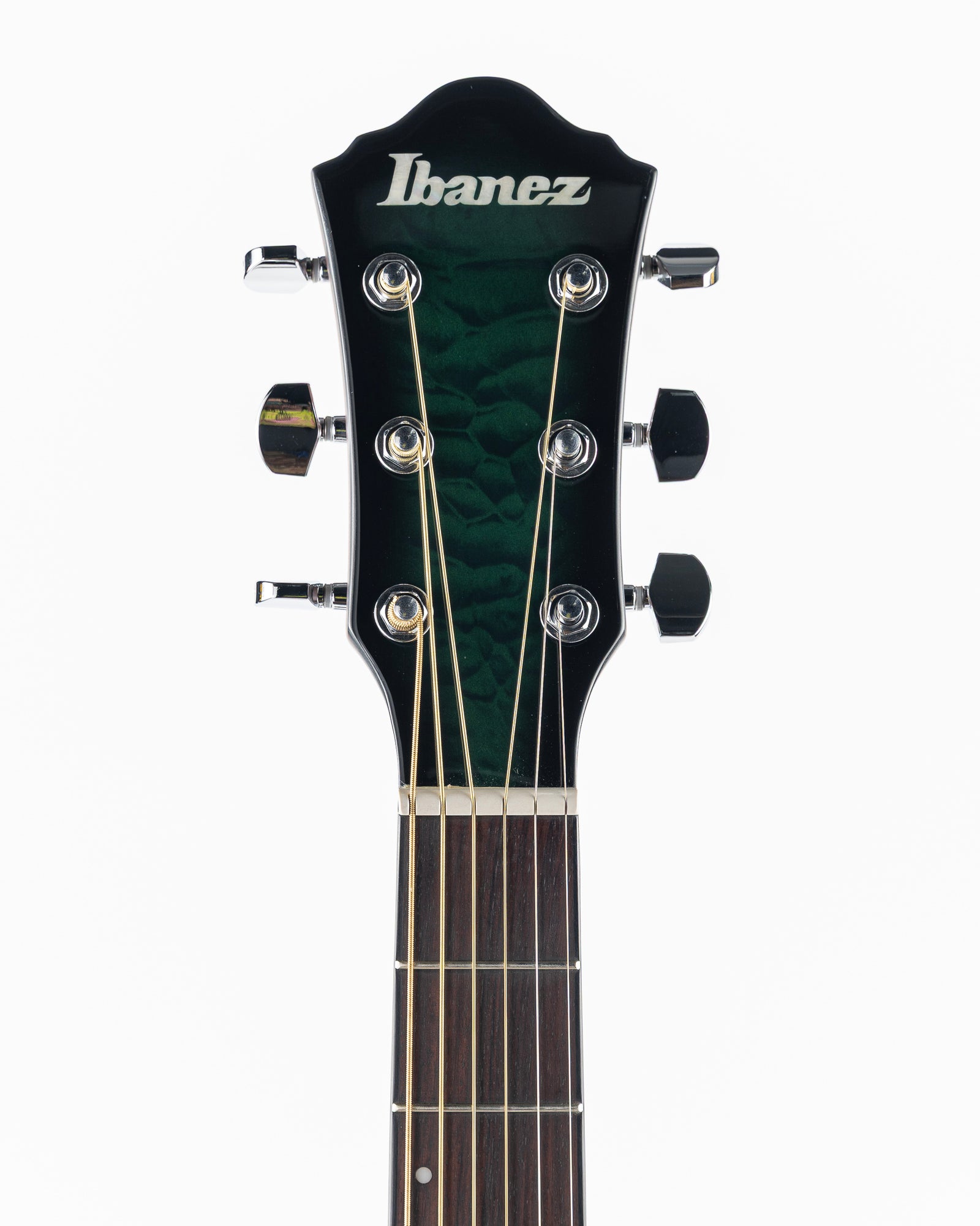 Ibanez AEWC16Q Acoustic Electric Guitar - Transparent Emerald Sunburst