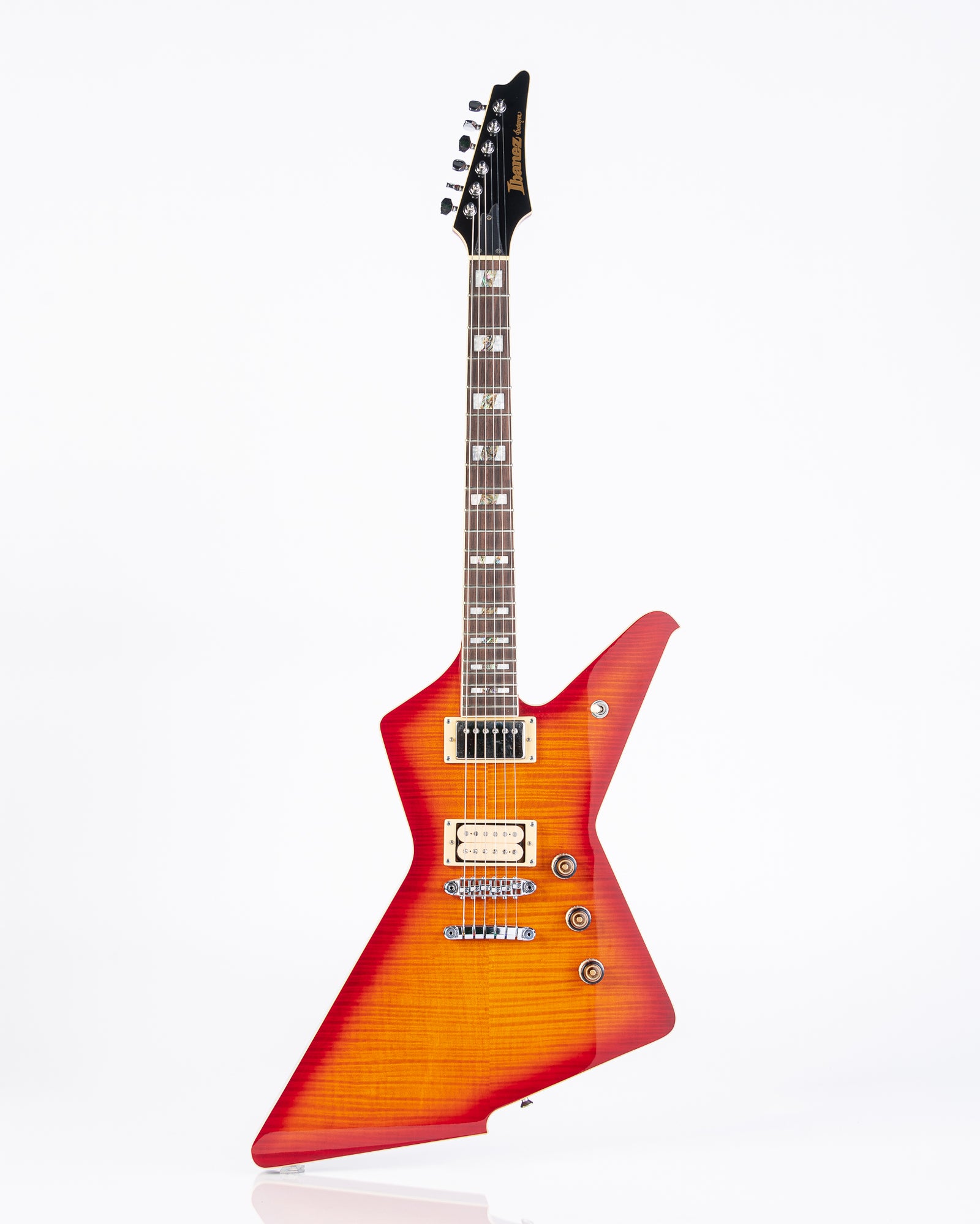 USED Ibanez DT520FM Destroyer Electric Guitar - Cherry Red Sunburst/HSC