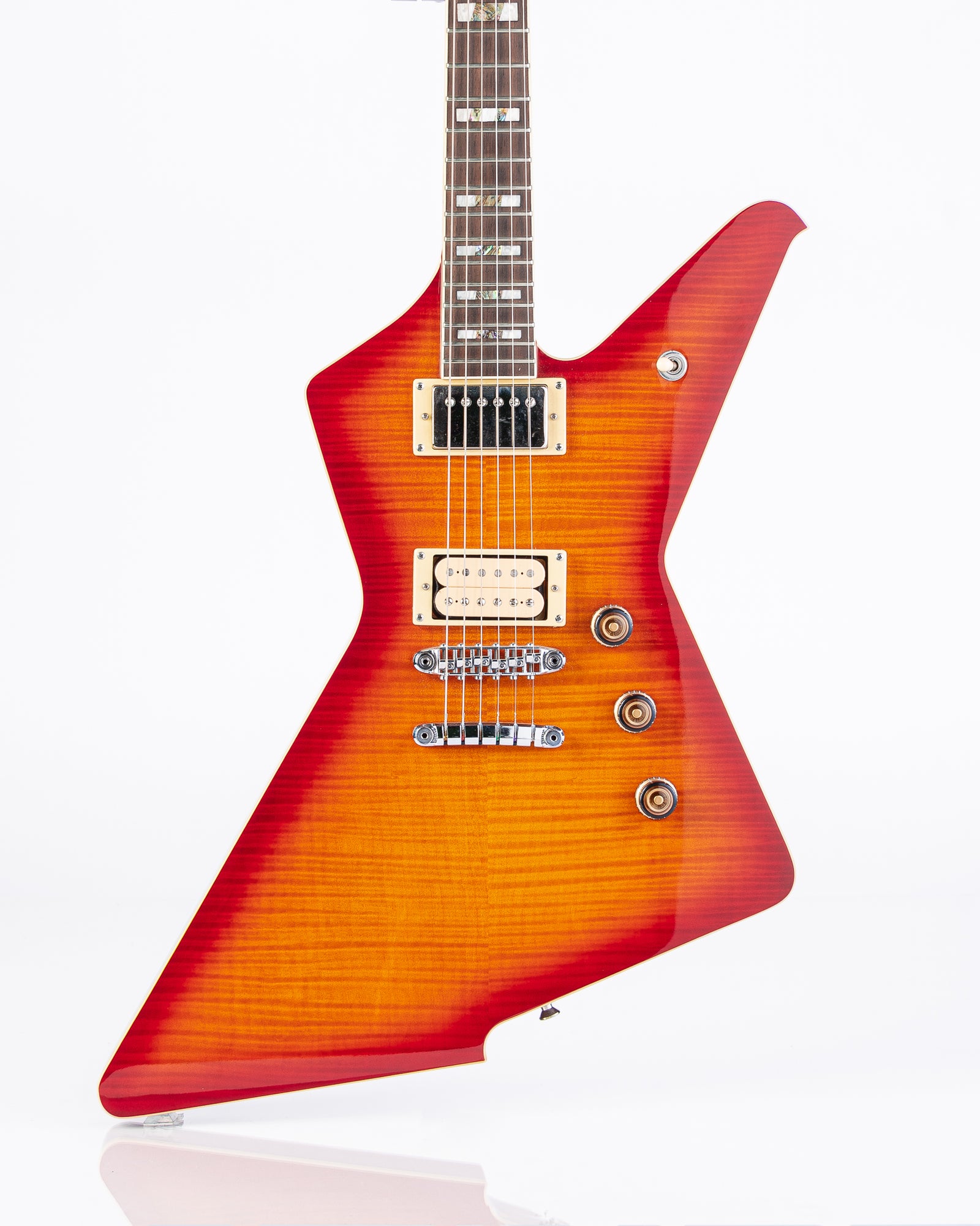 USED Ibanez DT520FM Destroyer Electric Guitar - Cherry Red Sunburst/HSC