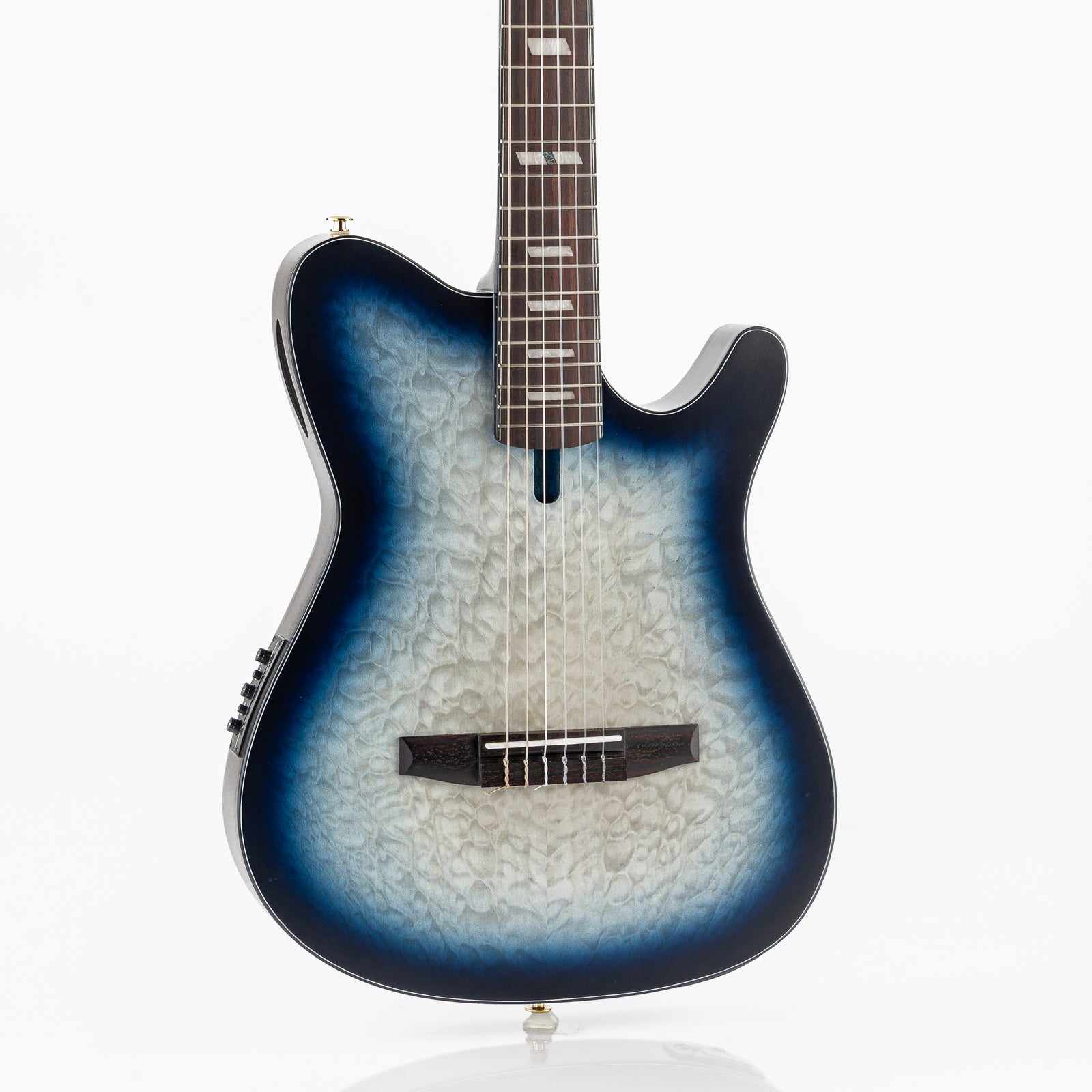 Ibanez FRH20 FMN Thinline Acoustic-Electric Guitar - Cosmic Blue Starburst Low Gloss
