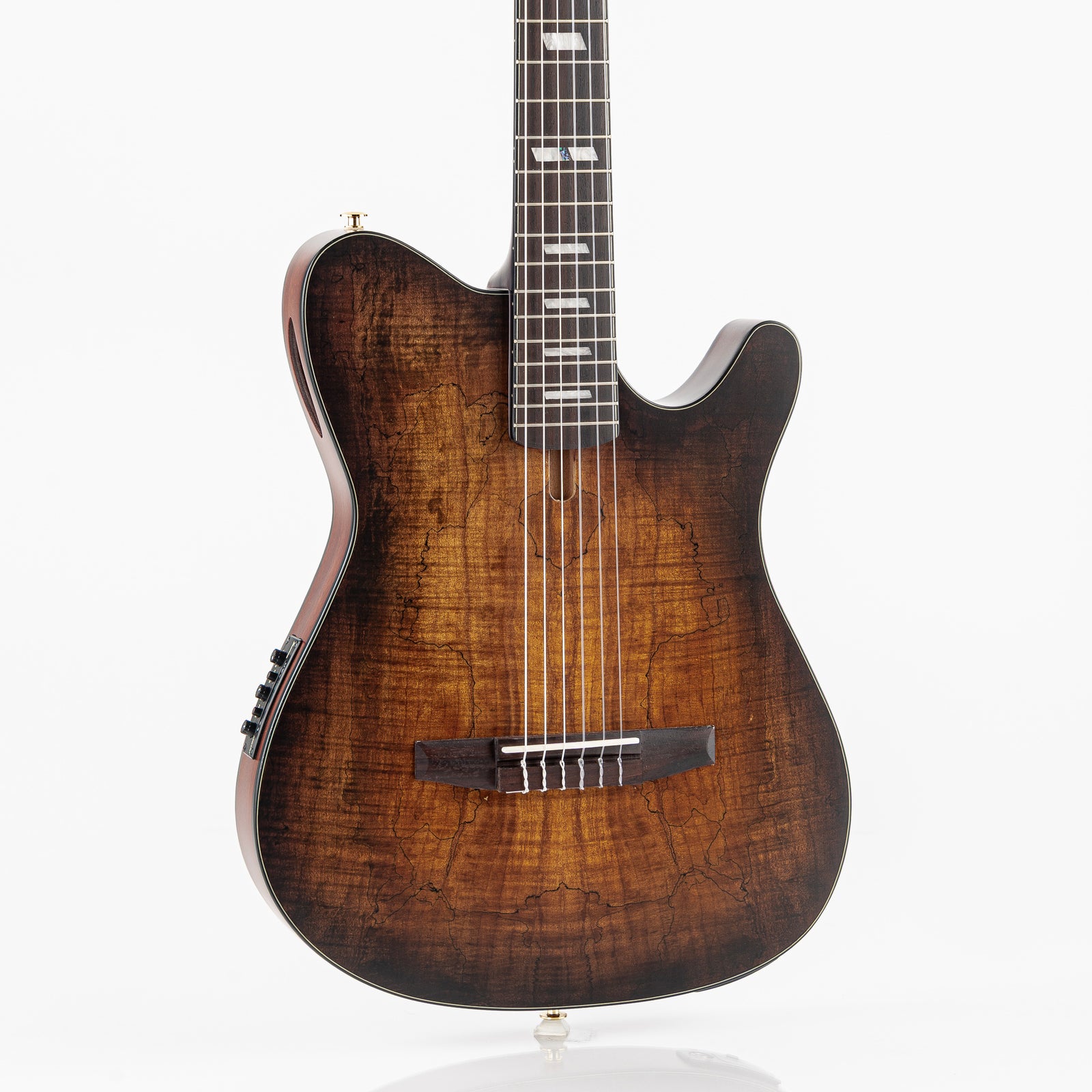 Ibanez FRH20SMN FMN Thinline Acoustic-Electric Guitar - Tobacco Burst Low Gloss
