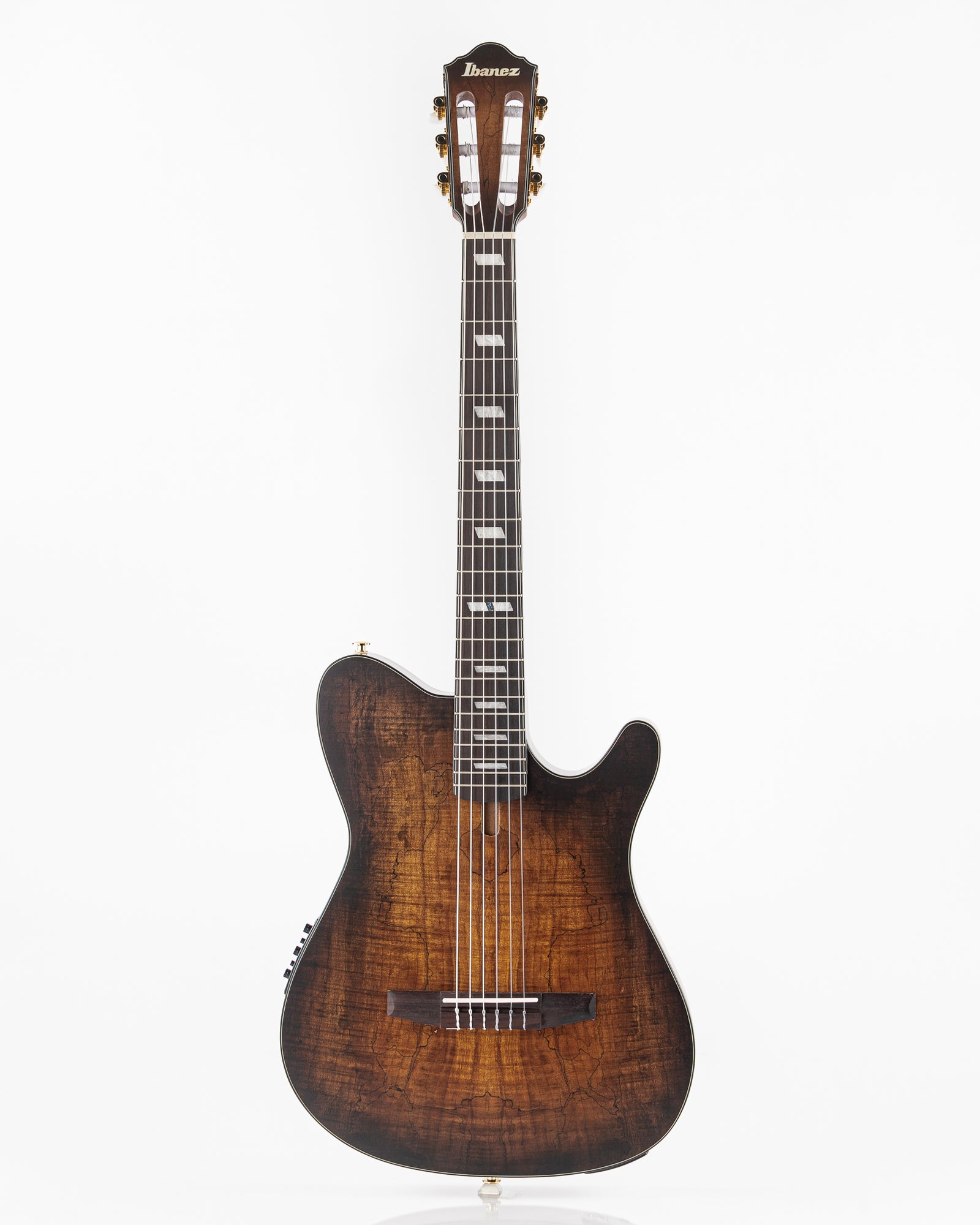 Ibanez FRH20SMN FMN Thinline Acoustic-Electric Guitar - Tobacco Burst Low Gloss